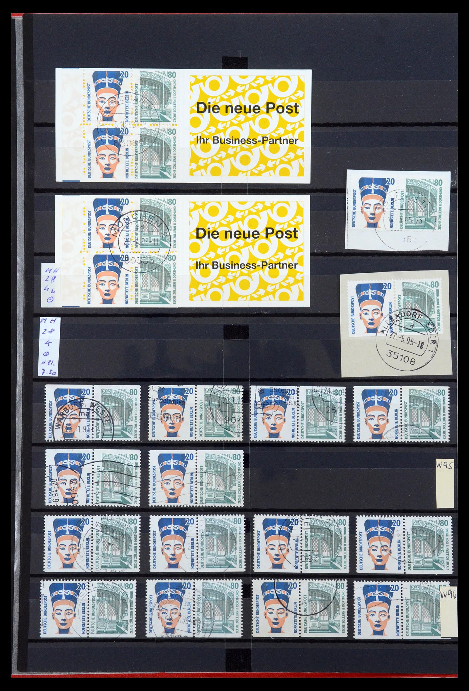 35356 068 - Postzegelverzameling 35356 Bundespost postzegelboekjes en combinaties