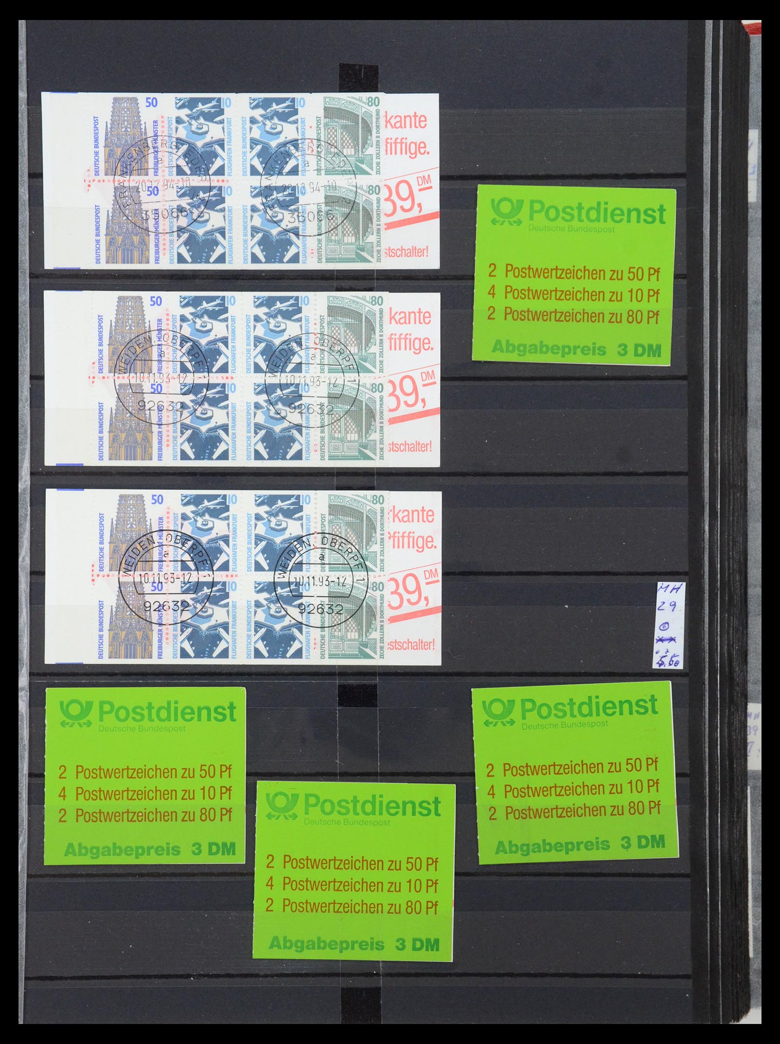 35356 071 - Postzegelverzameling 35356 Bundespost postzegelboekjes en combinaties