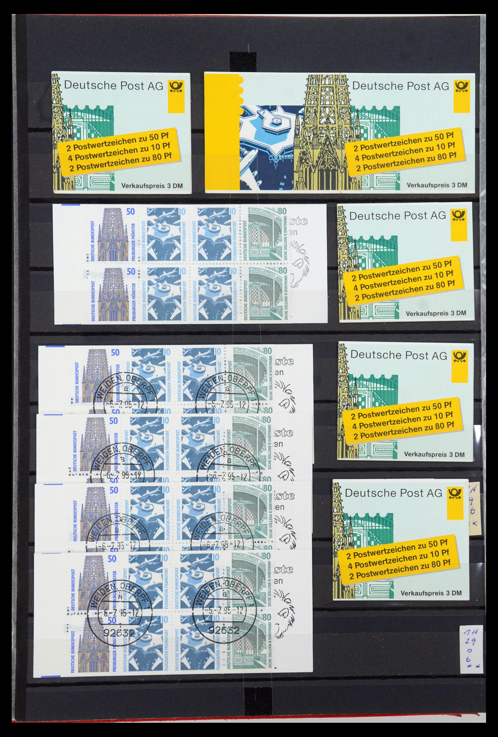 35356 072 - Stamp Collection 35356 Bundespost stamp booklets and combinations 1951-2