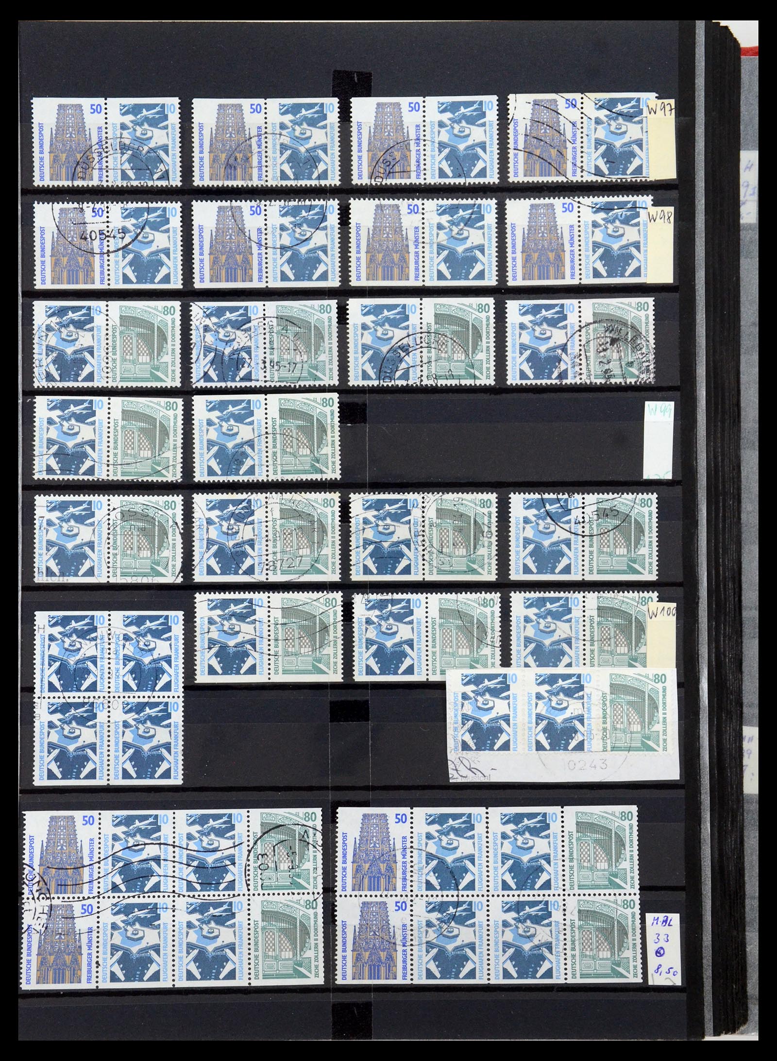 35356 073 - Postzegelverzameling 35356 Bundespost postzegelboekjes en combinaties