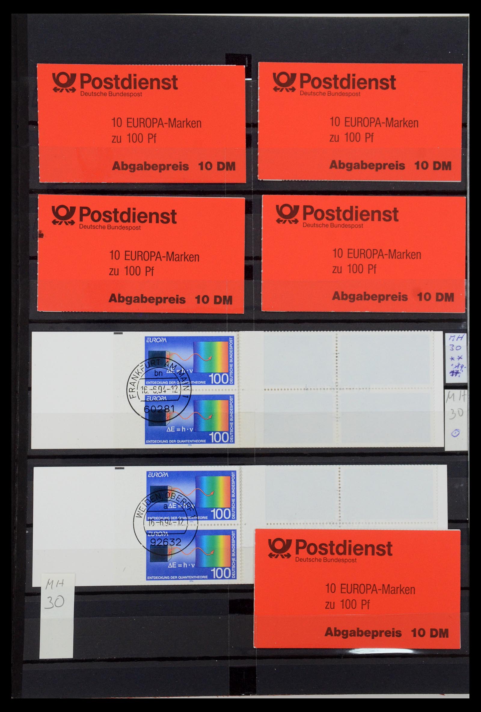 35356 075 - Postzegelverzameling 35356 Bundespost postzegelboekjes en combinaties