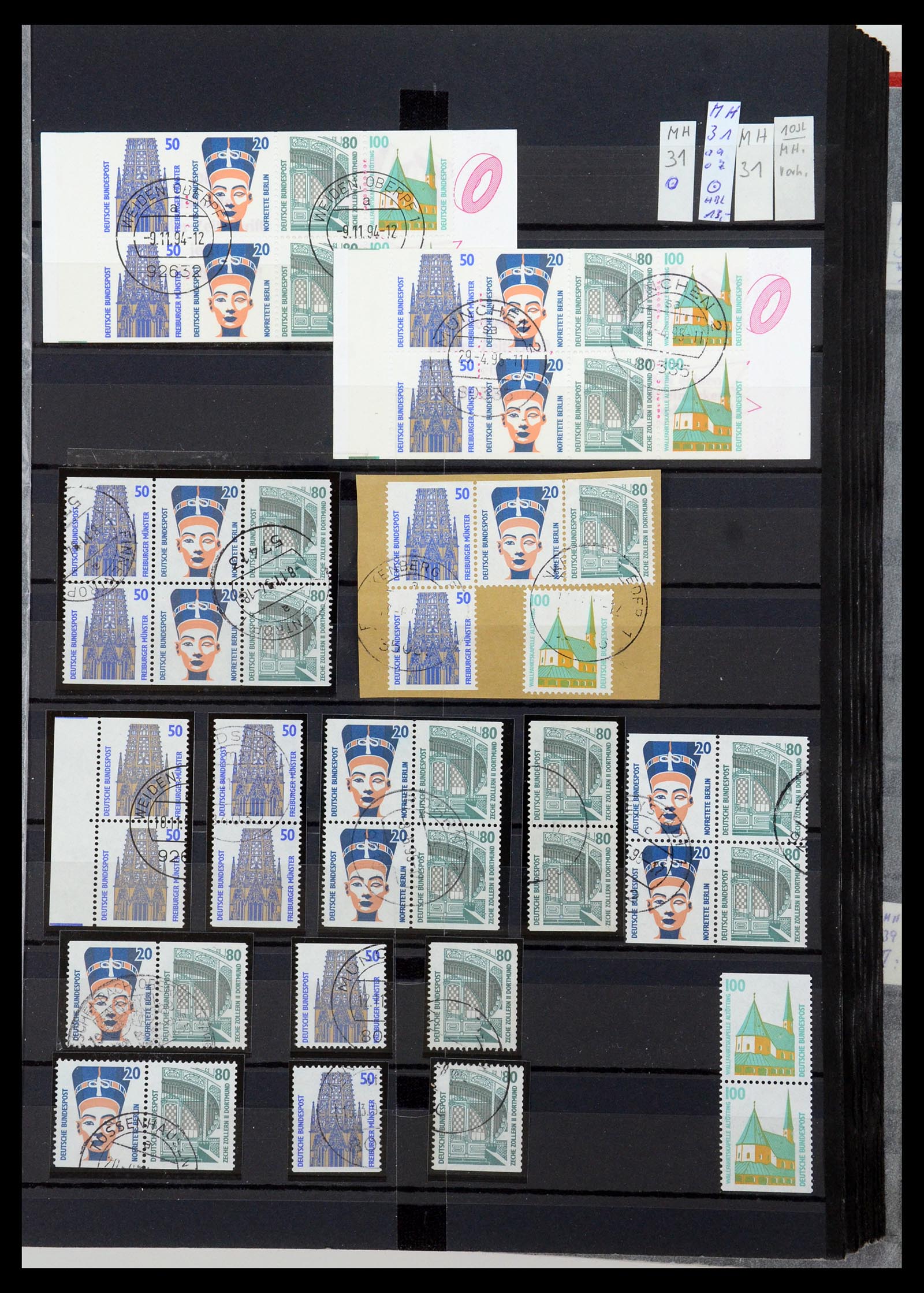 35356 078 - Postzegelverzameling 35356 Bundespost postzegelboekjes en combinaties