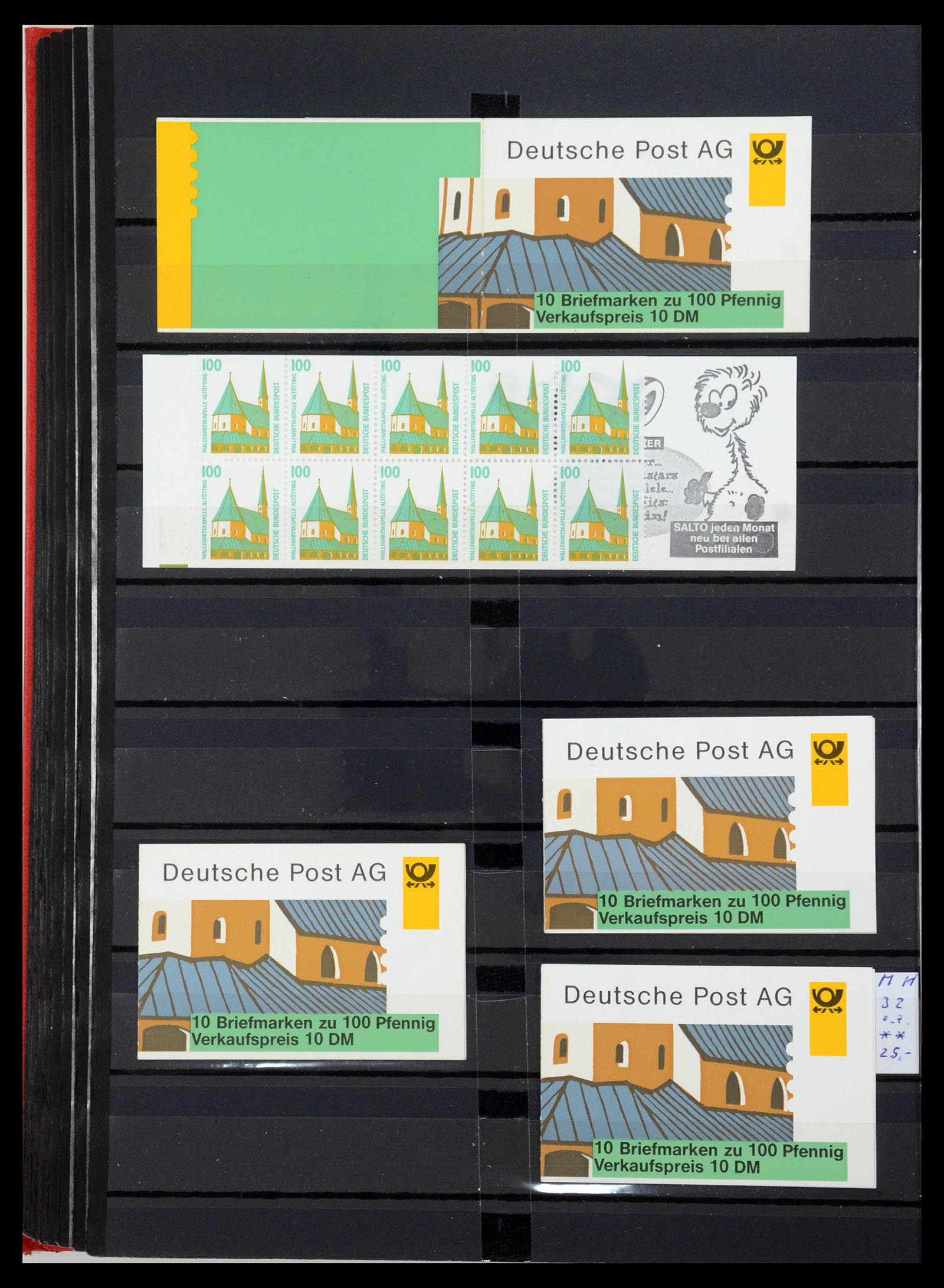 35356 079 - Postzegelverzameling 35356 Bundespost postzegelboekjes en combinaties