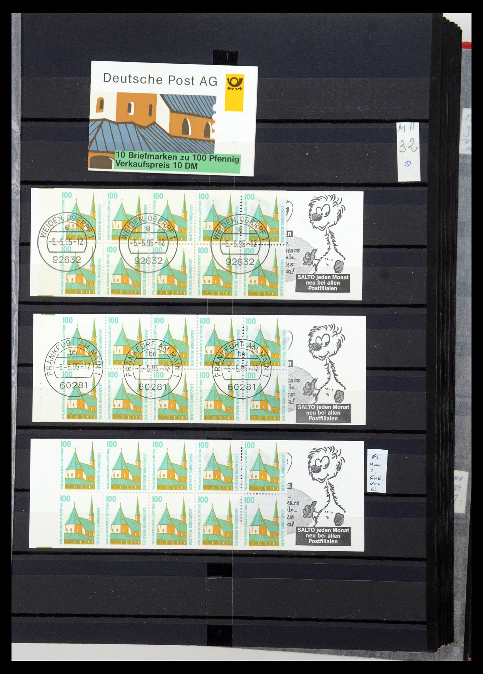 35356 080 - Postzegelverzameling 35356 Bundespost postzegelboekjes en combinaties