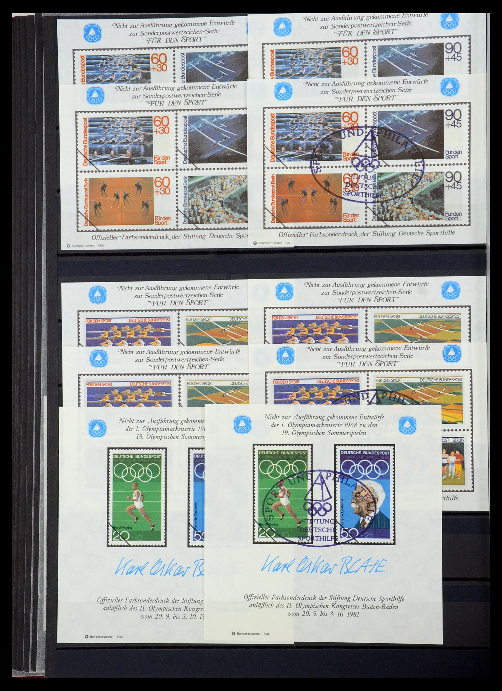 35356 133 - Stamp Collection 35356 Bundespost stamp booklets and combinations 1951-2