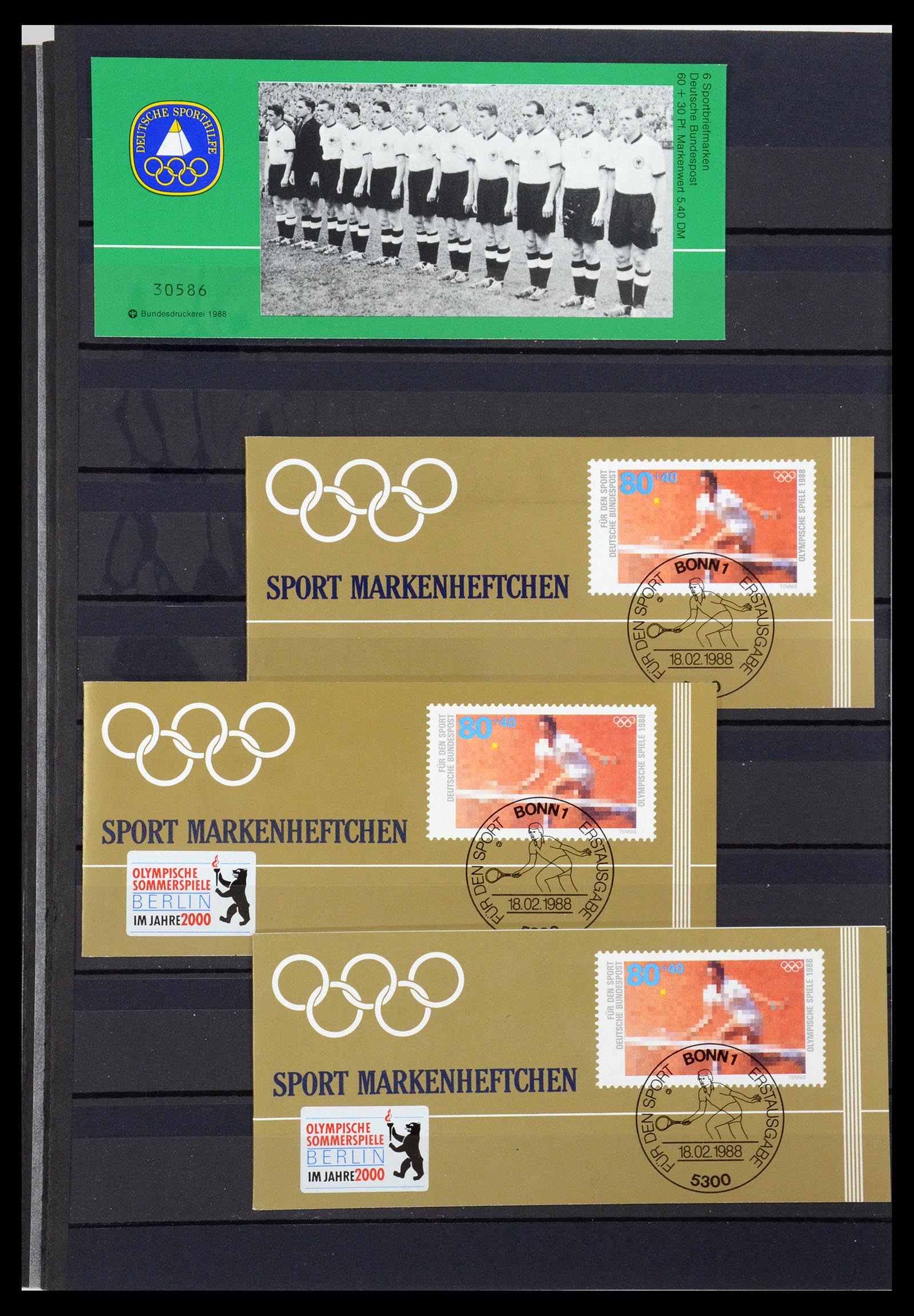 35356 148 - Postzegelverzameling 35356 Bundespost postzegelboekjes en combinaties
