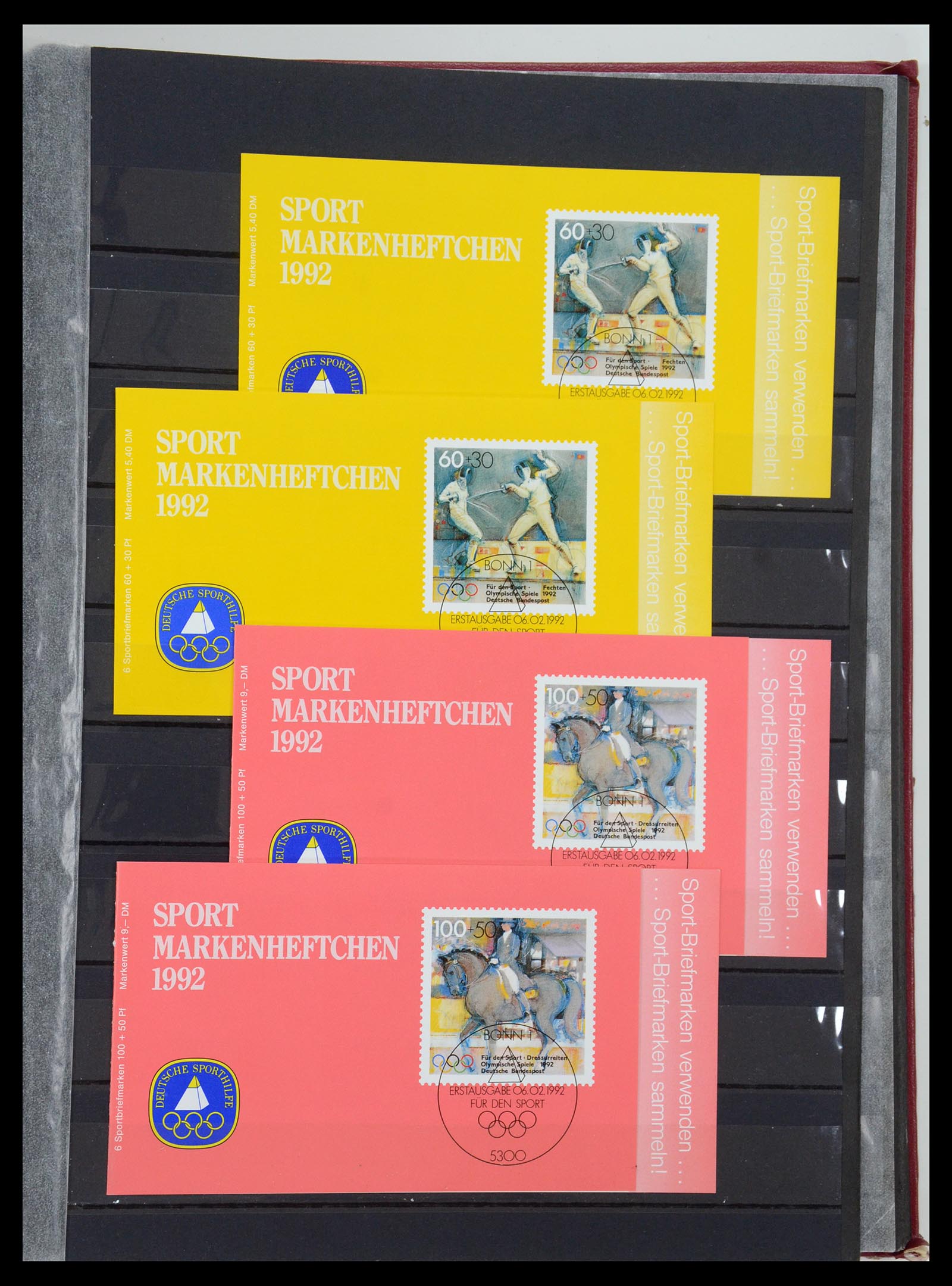 35356 150 - Postzegelverzameling 35356 Bundespost postzegelboekjes en combinaties