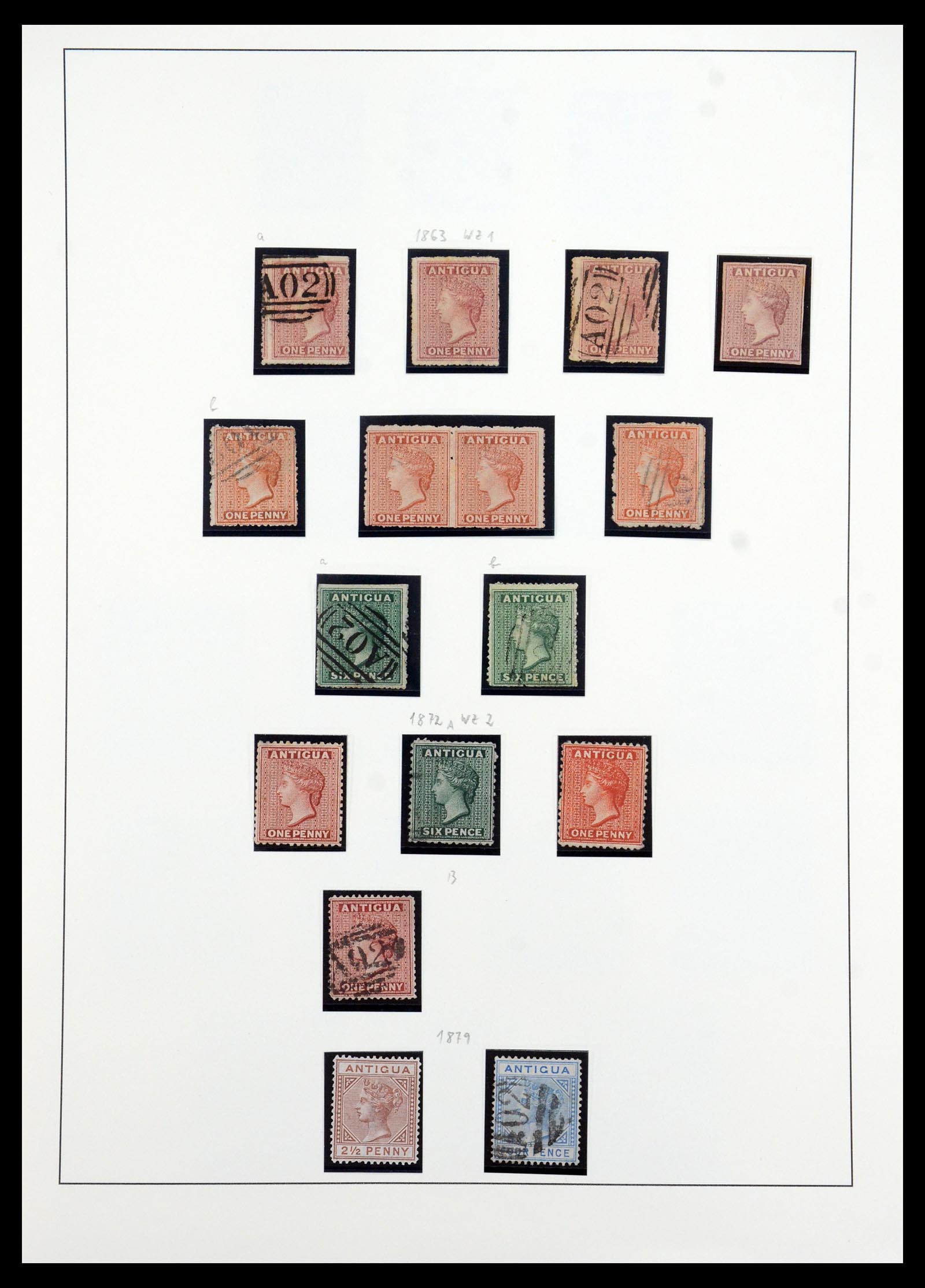 35357 001 - Postzegelverzameling 35357 Antigua 1863-1966.