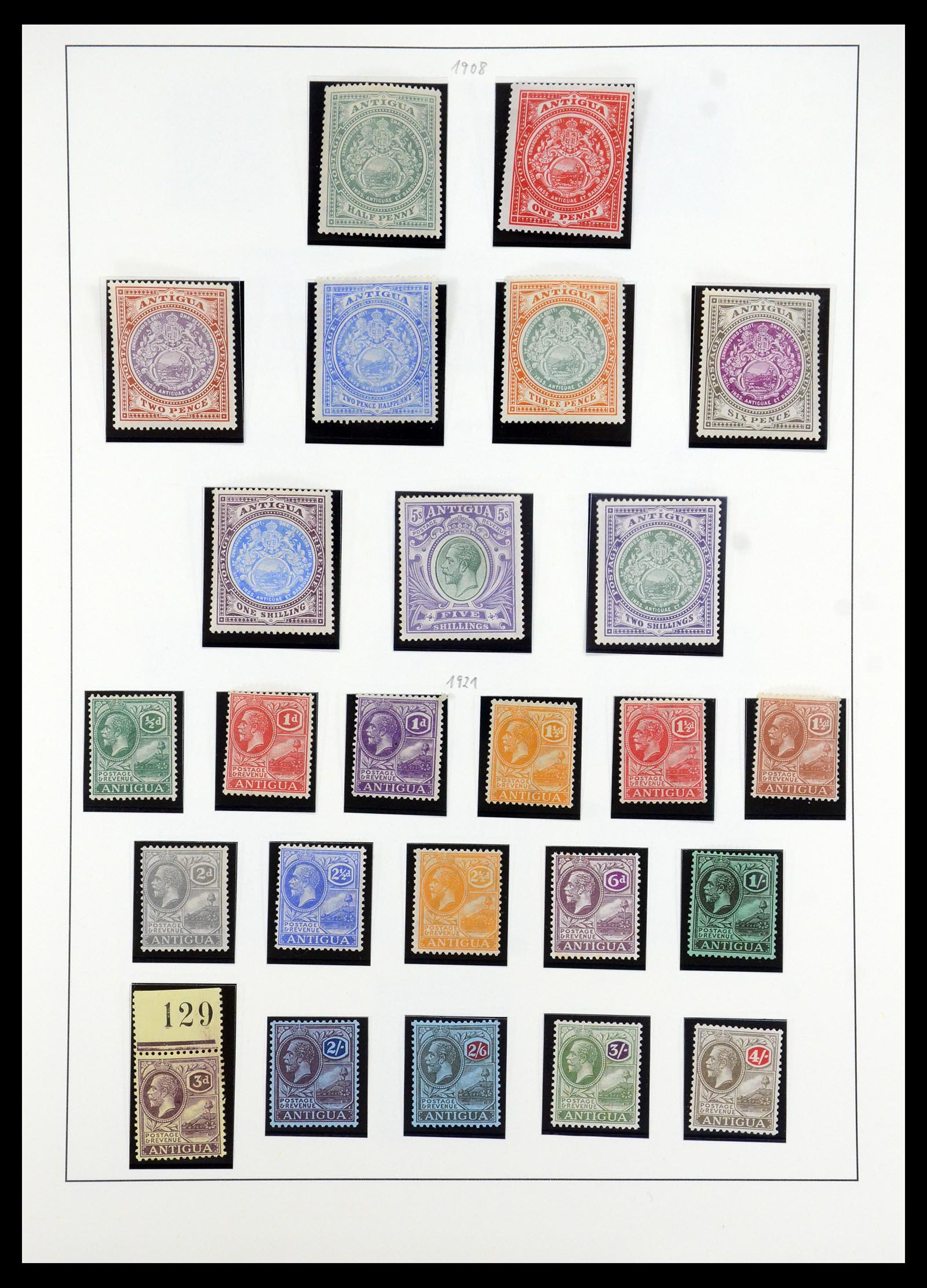 35357 003 - Postzegelverzameling 35357 Antigua 1863-1966.