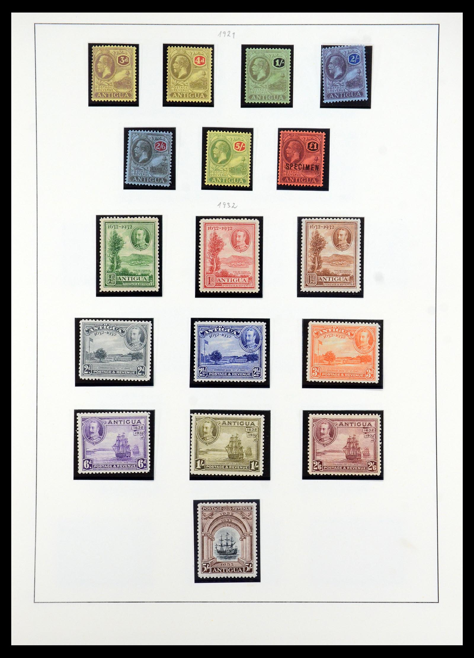 35357 004 - Stamp Collection 35357 Antigua 1863-1966.