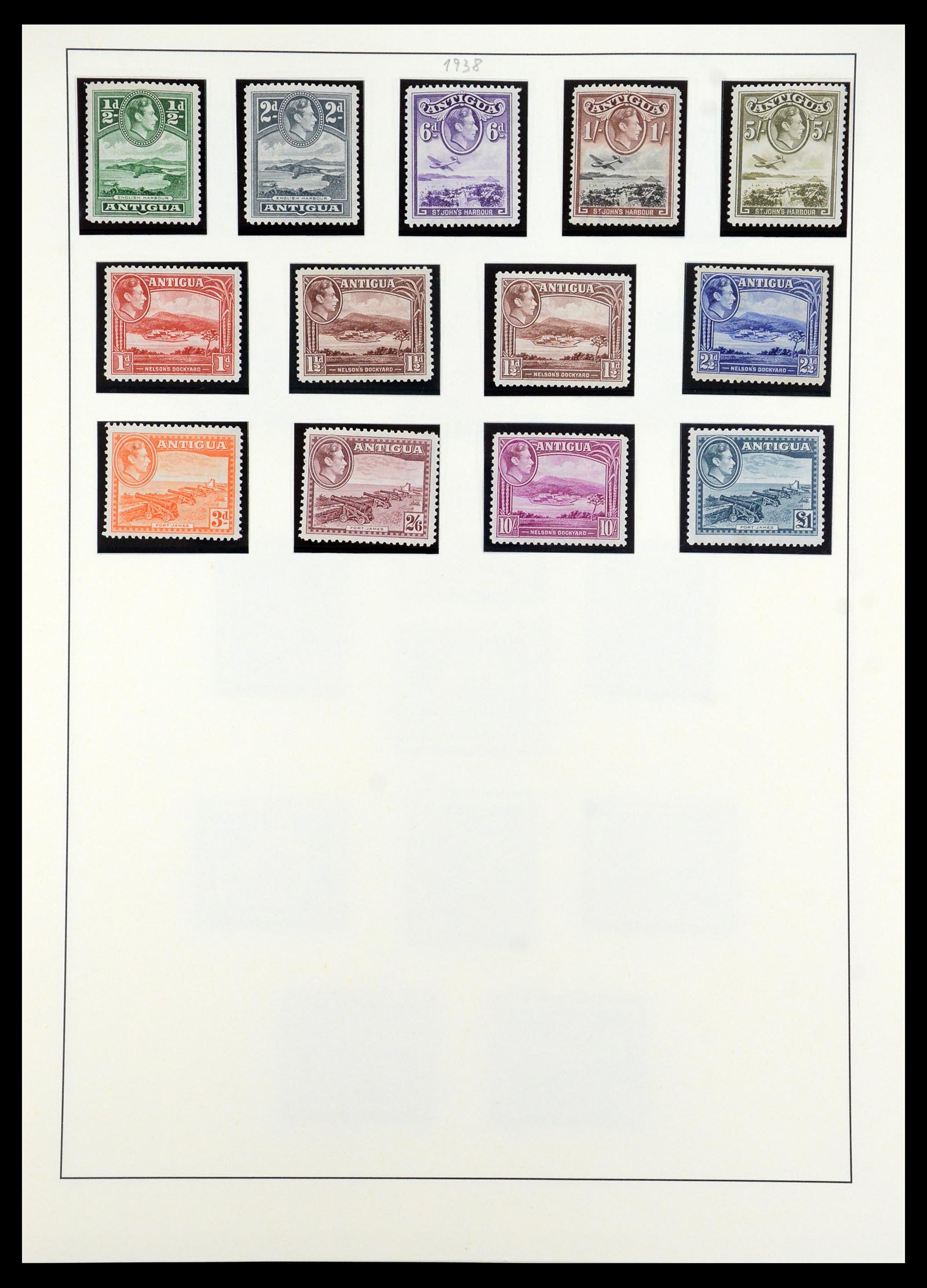 35357 006 - Stamp Collection 35357 Antigua 1863-1966.