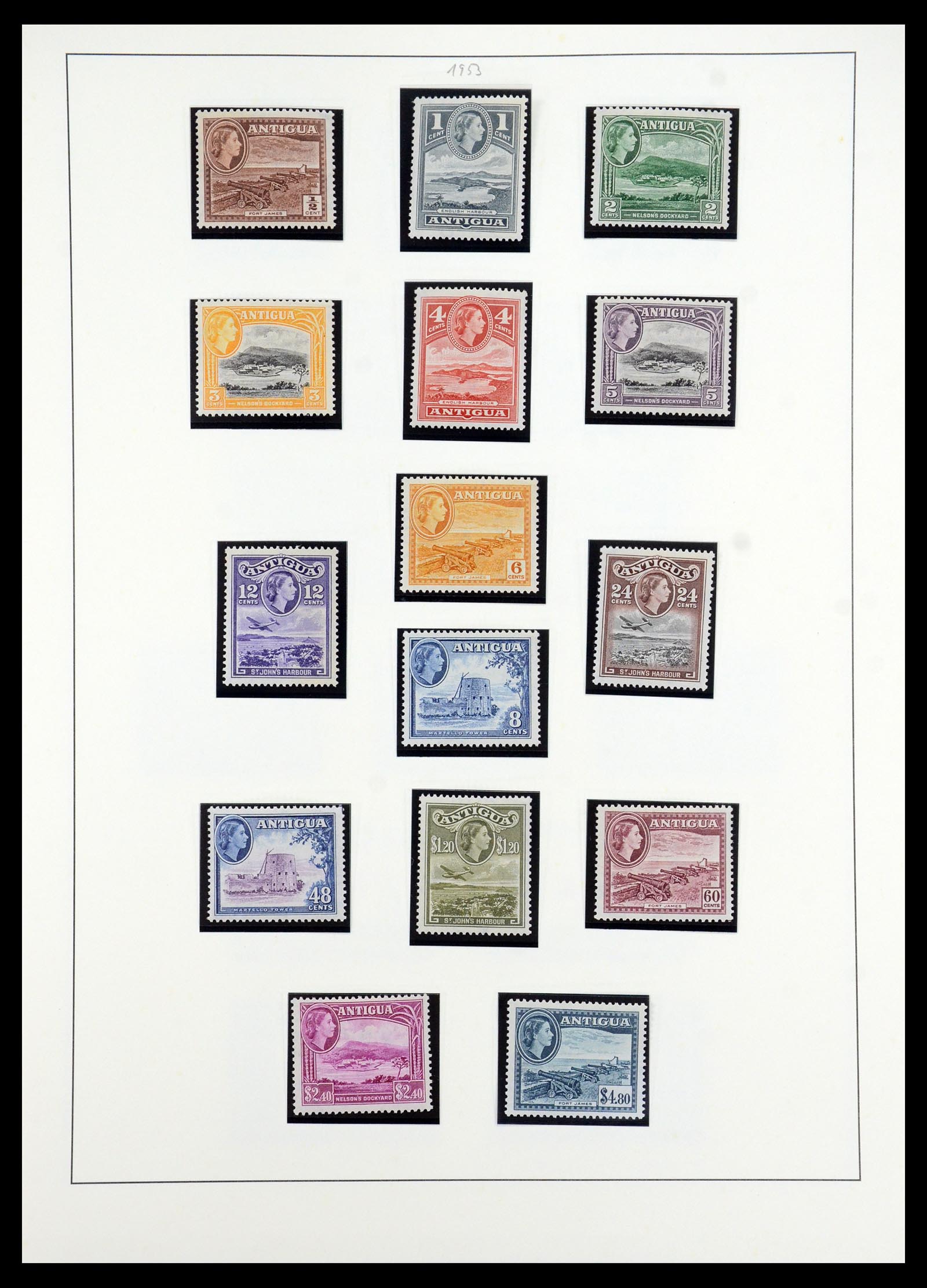 35357 007 - Postzegelverzameling 35357 Antigua 1863-1966.