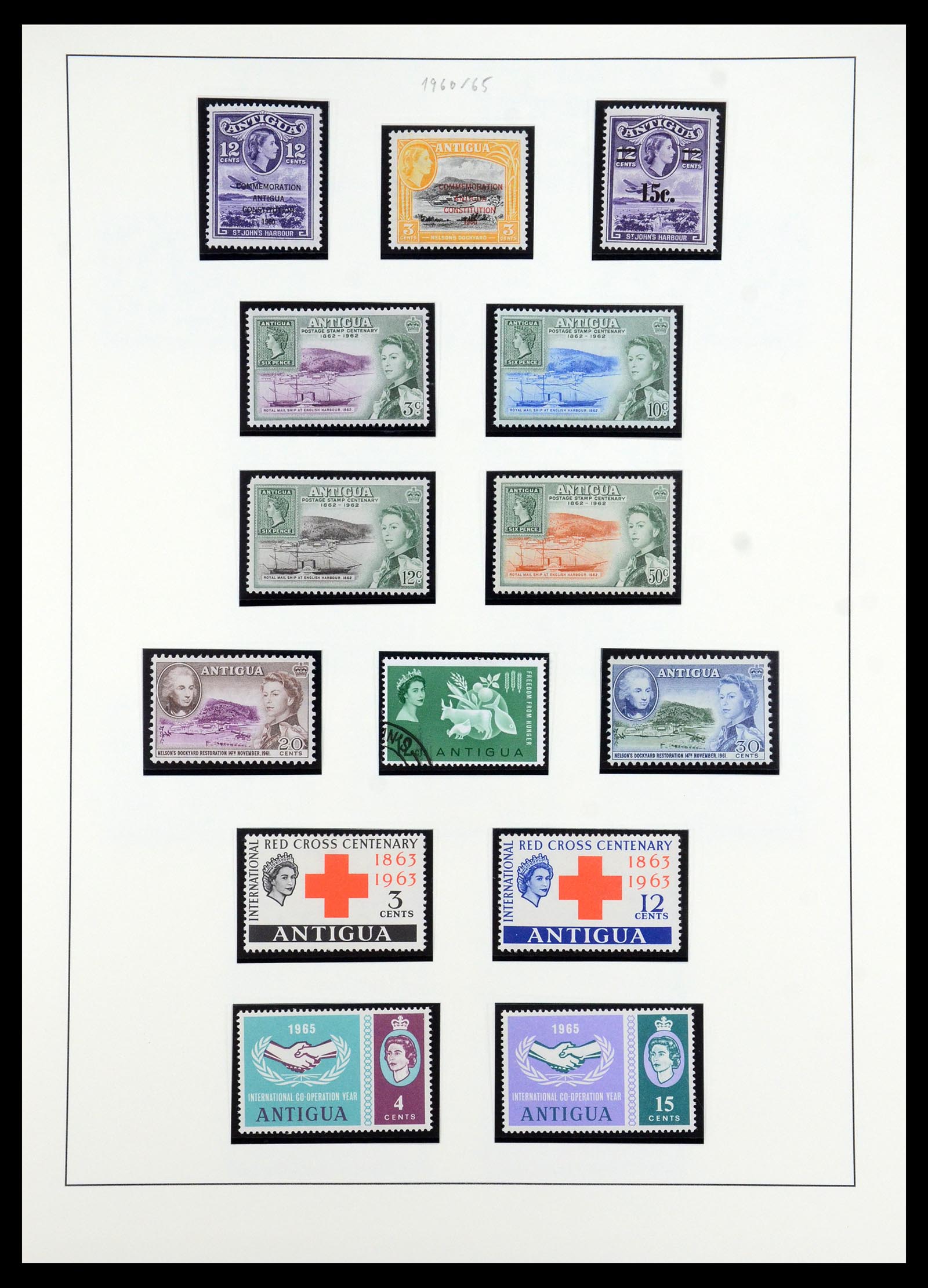 35357 008 - Stamp Collection 35357 Antigua 1863-1966.
