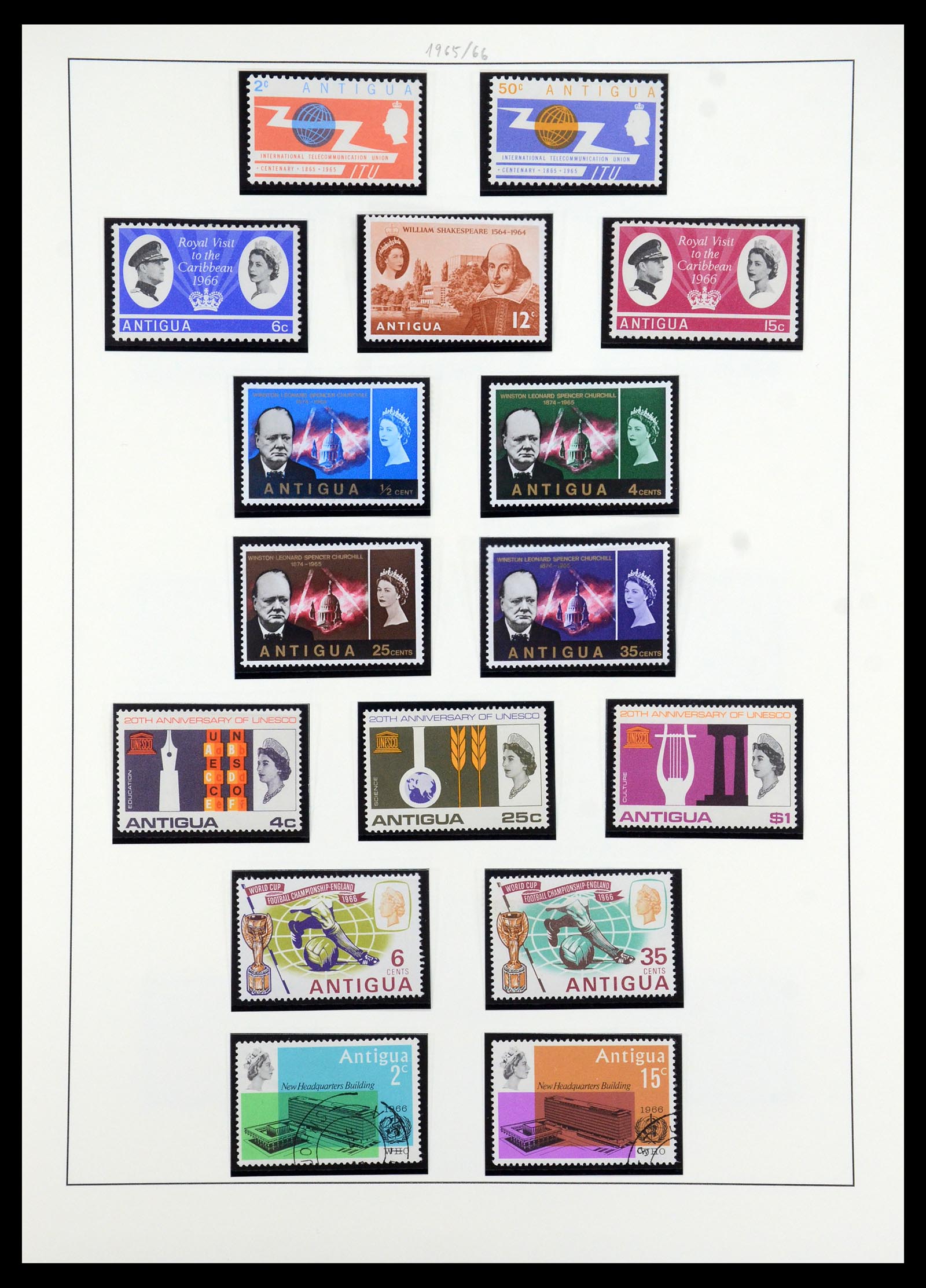 35357 009 - Postzegelverzameling 35357 Antigua 1863-1966.