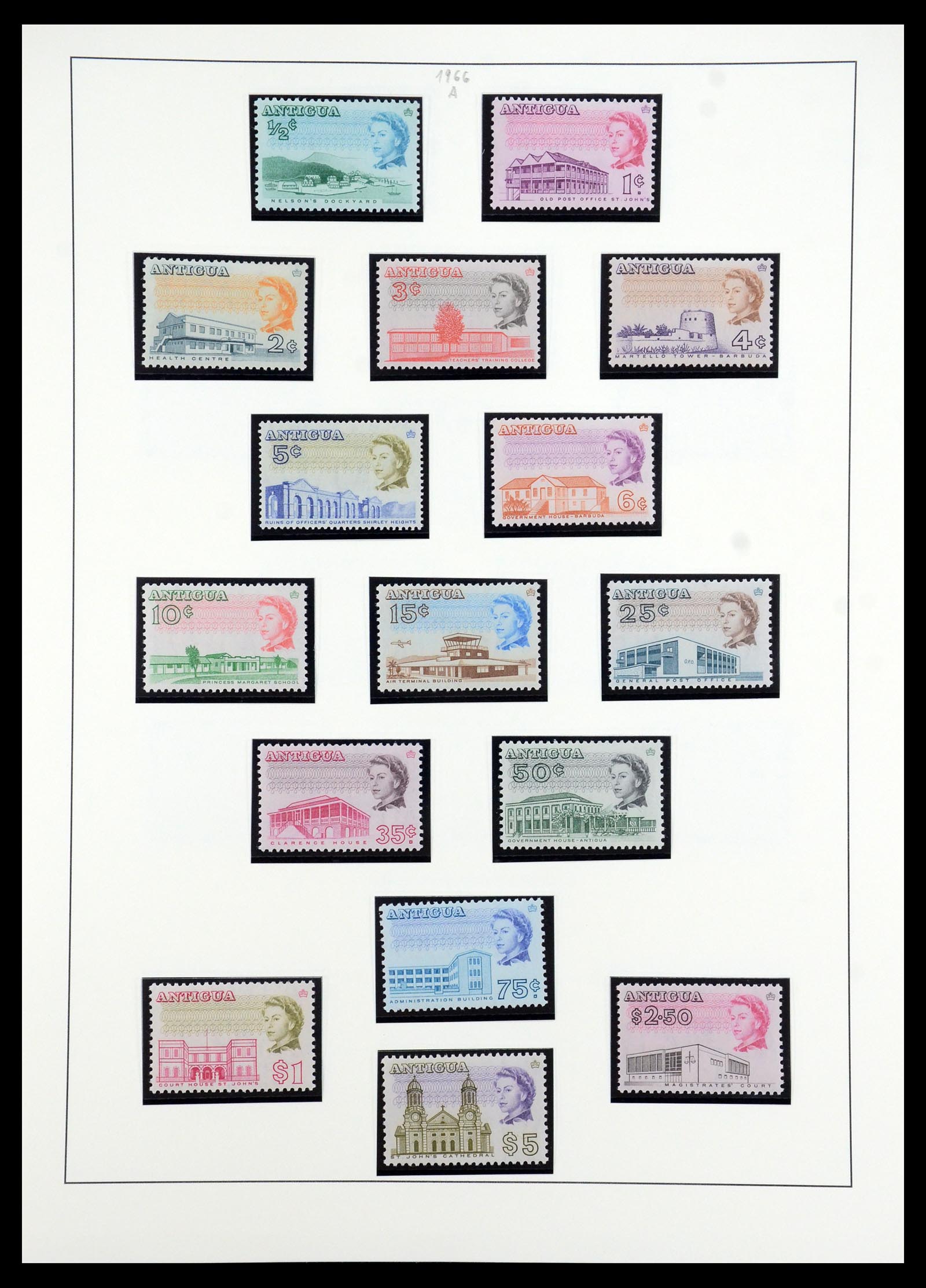 35357 010 - Postzegelverzameling 35357 Antigua 1863-1966.