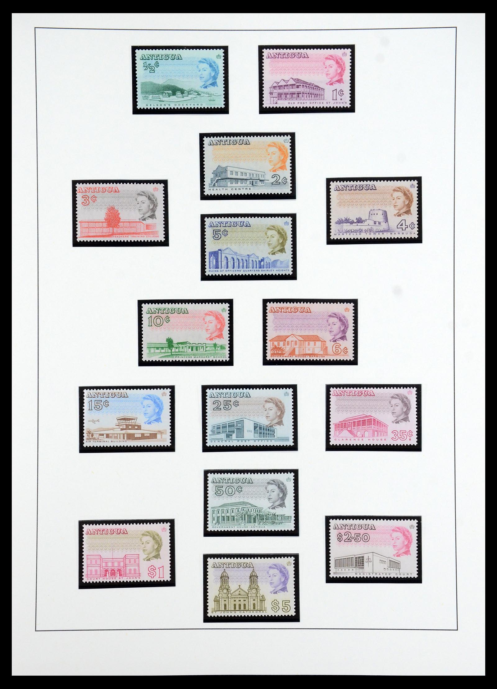 35357 011 - Postzegelverzameling 35357 Antigua 1863-1966.