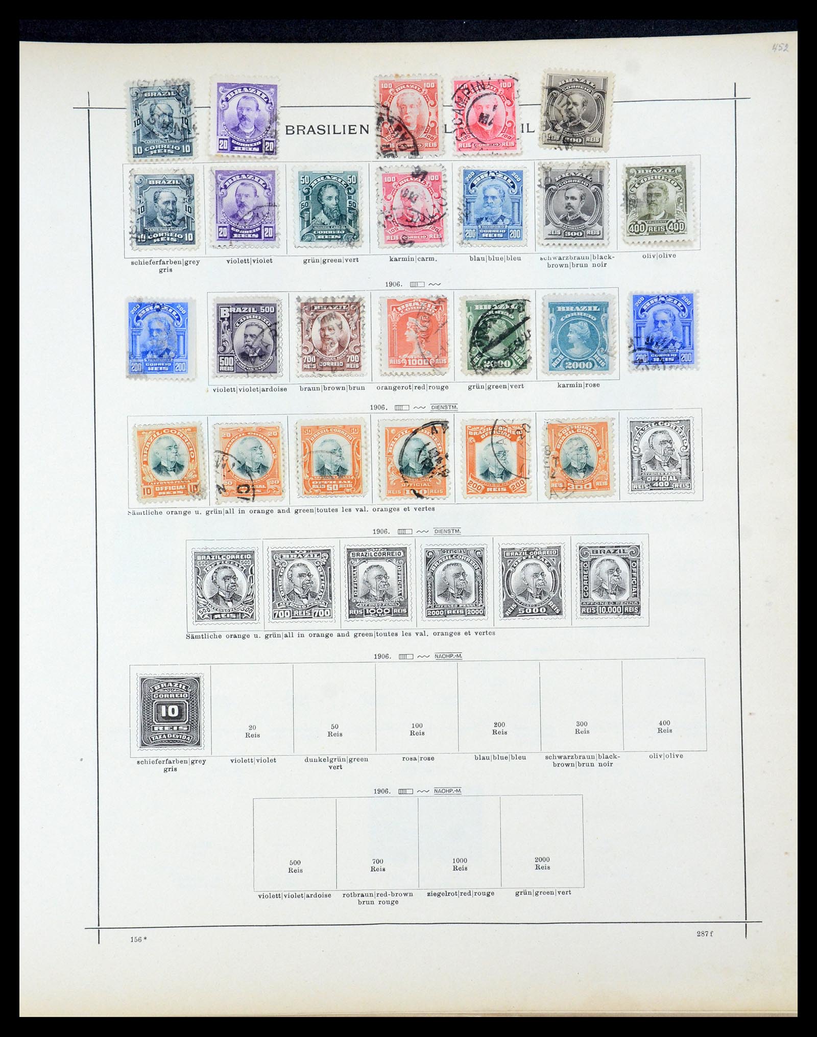 35362 007 - Stamp Collection 35362 Brazil 1844-1930.
