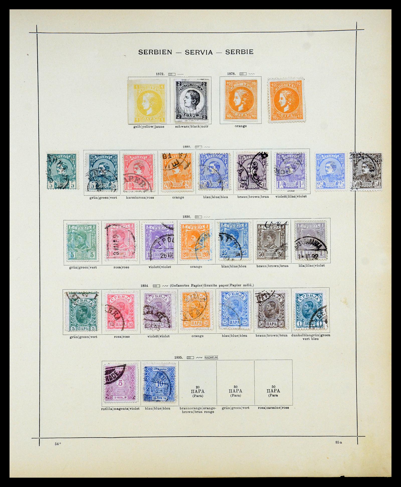 35366 028 - Postzegelverzameling 35366 Europese landen 1867-1940.