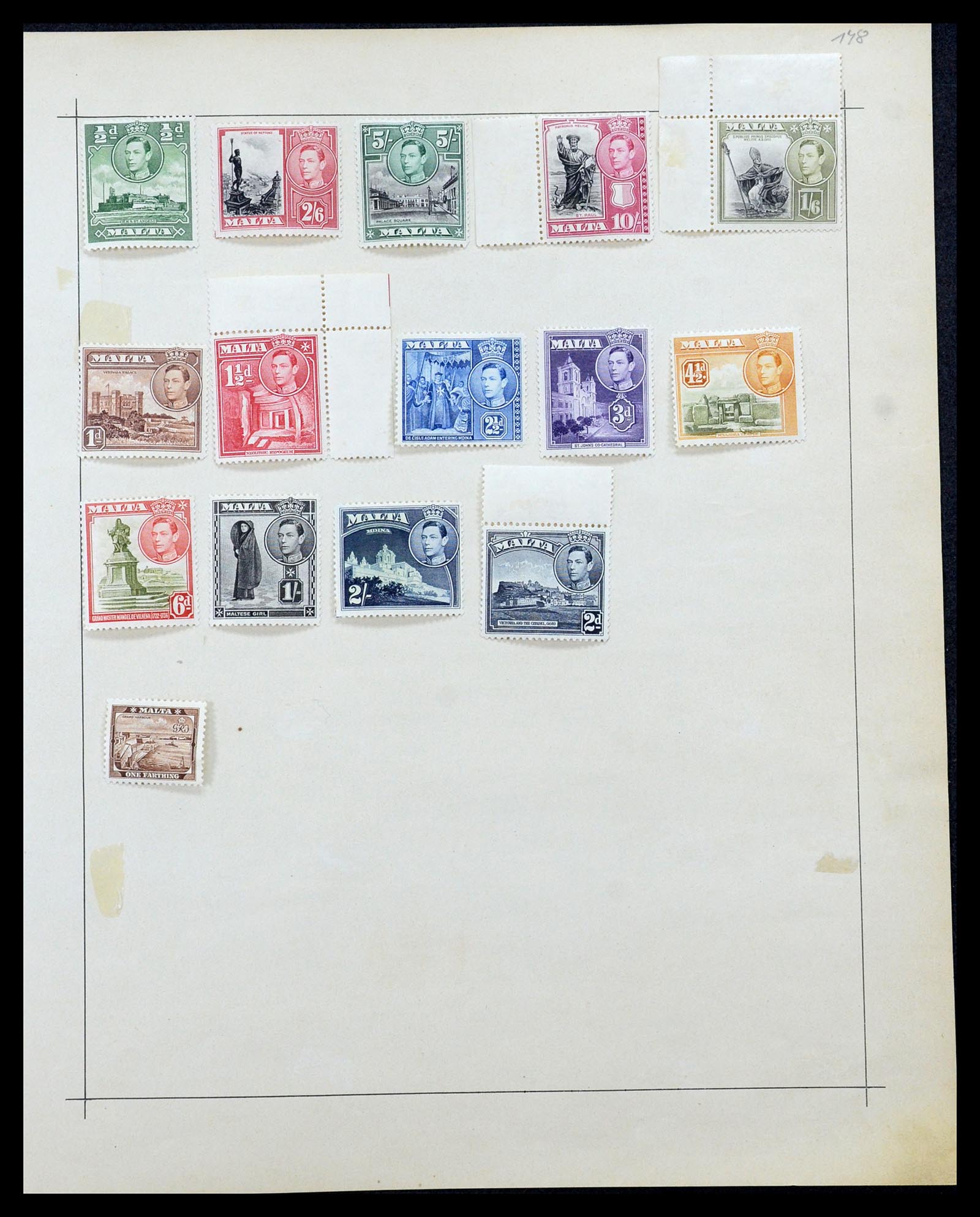 35368 004 - Postzegelverzameling 35368 Malta 1862-1940.