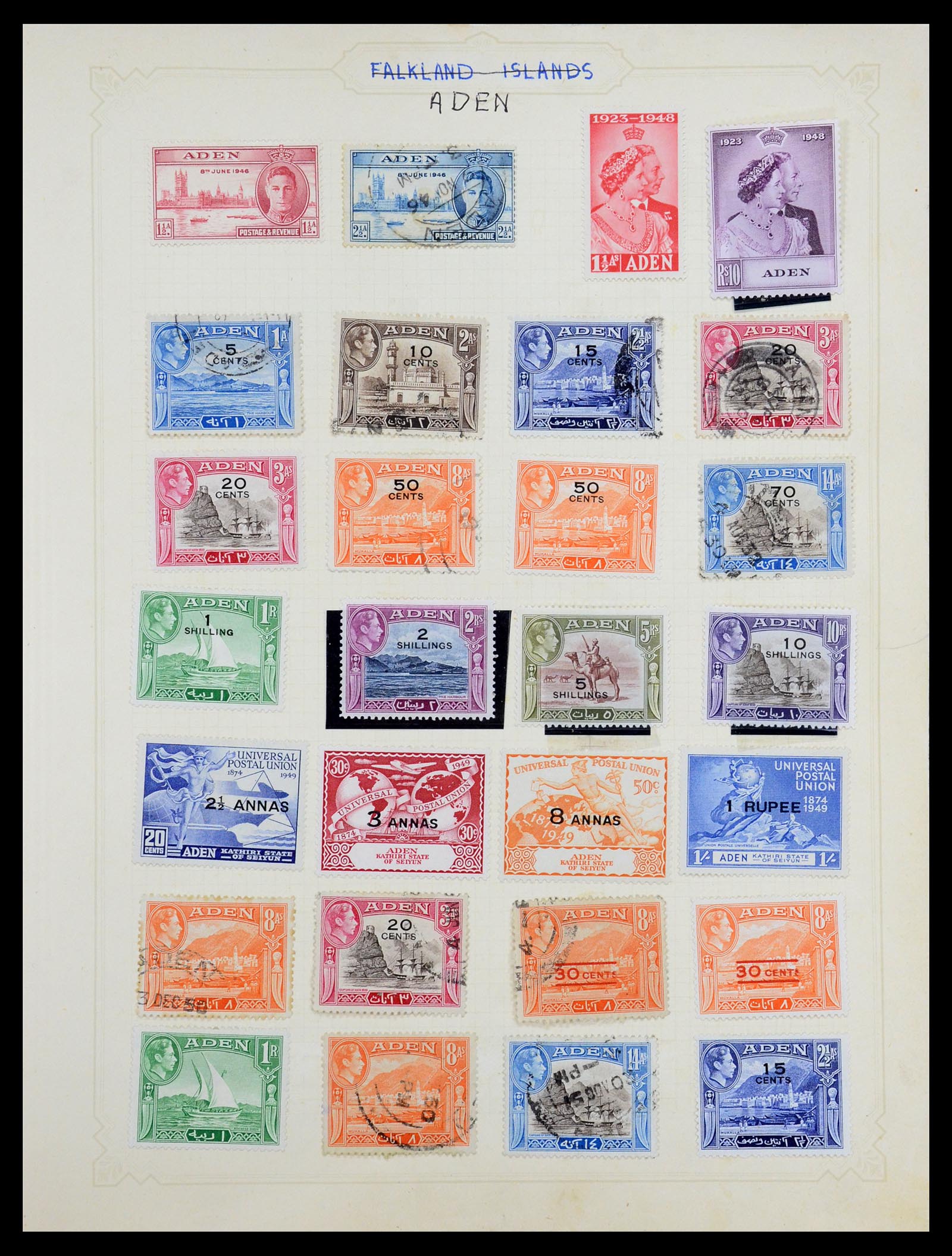 35372 006 - Postzegelverzameling 35372 Engeland en koloniën 1936-1952.