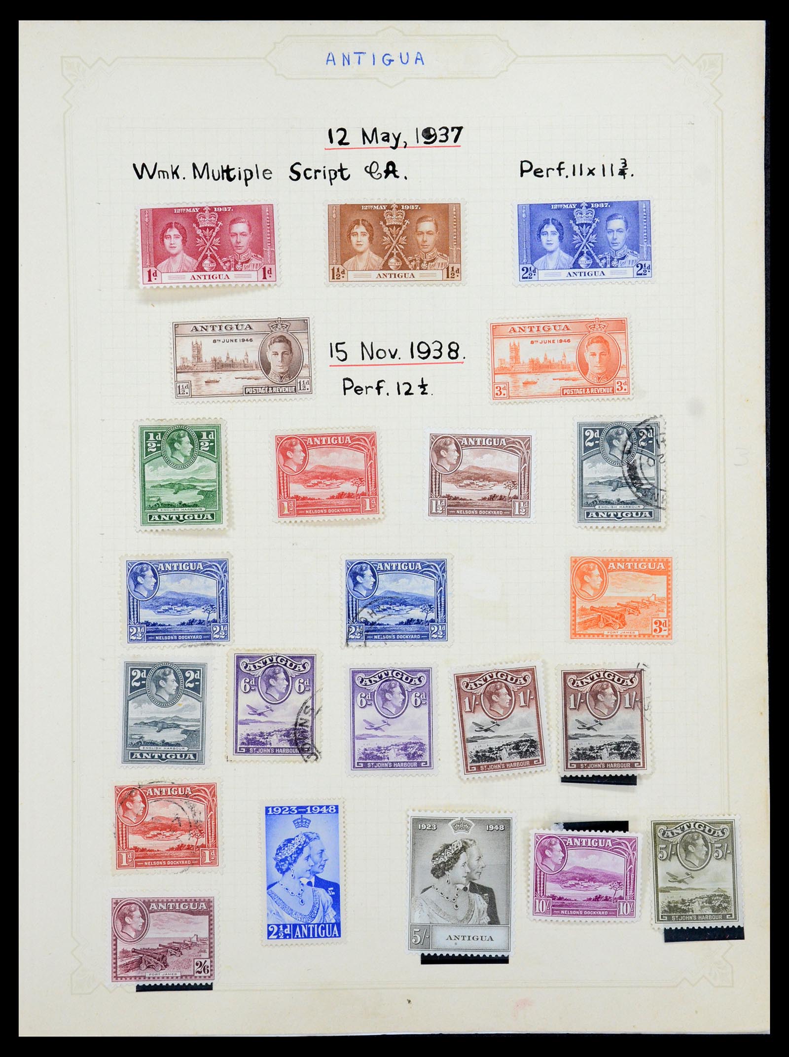 35372 009 - Postzegelverzameling 35372 Engeland en koloniën 1936-1952.