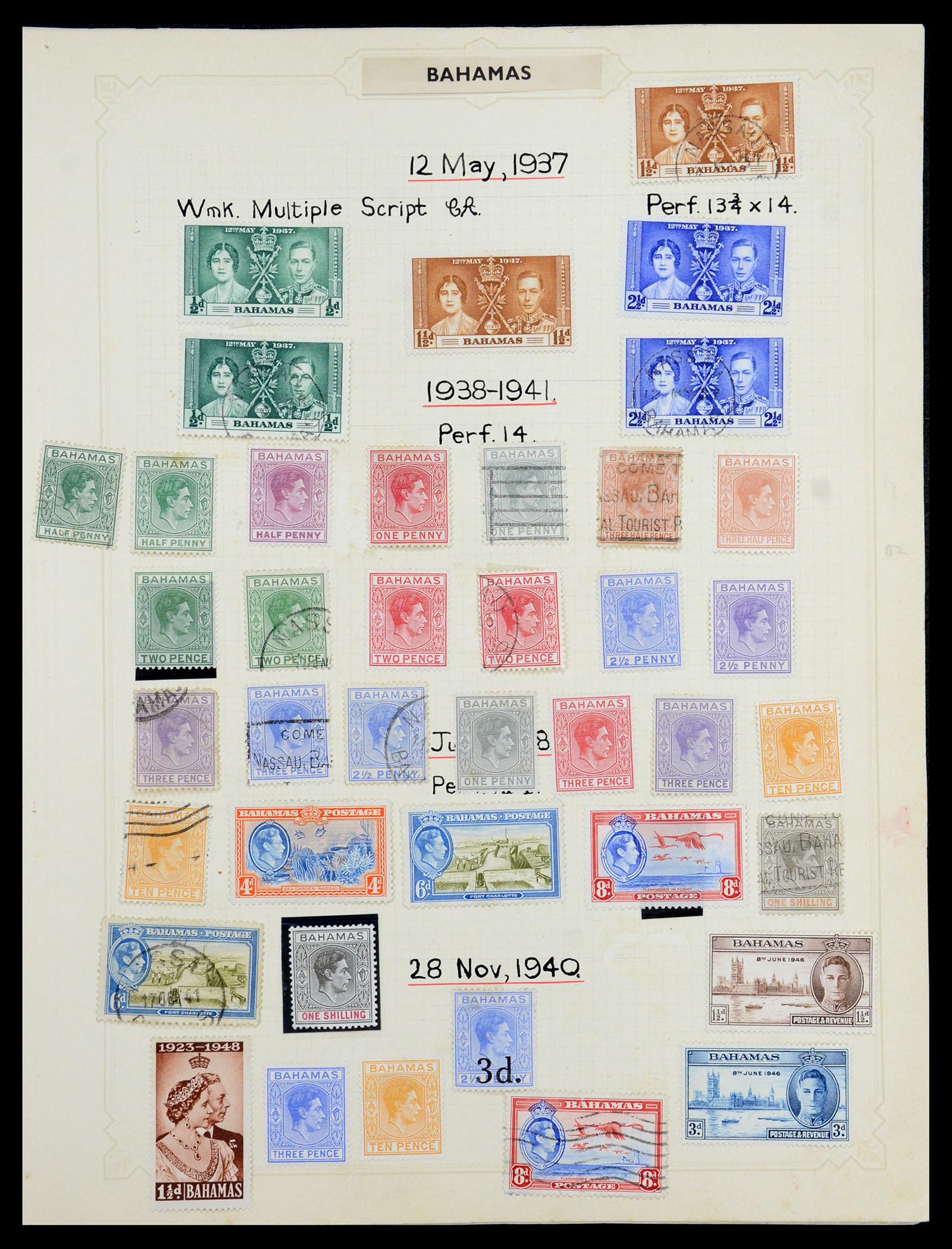 35372 018 - Postzegelverzameling 35372 Engeland en koloniën 1936-1952.