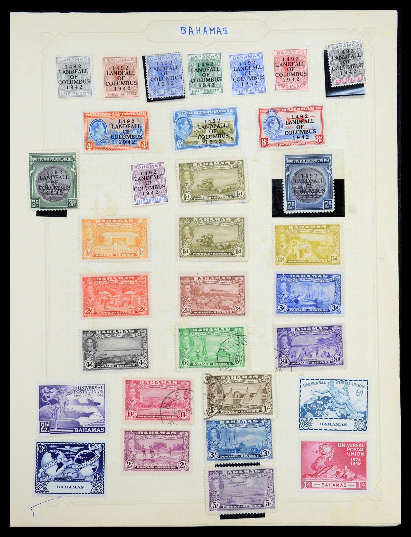 35372 019 - Postzegelverzameling 35372 Engeland en koloniën 1936-1952.