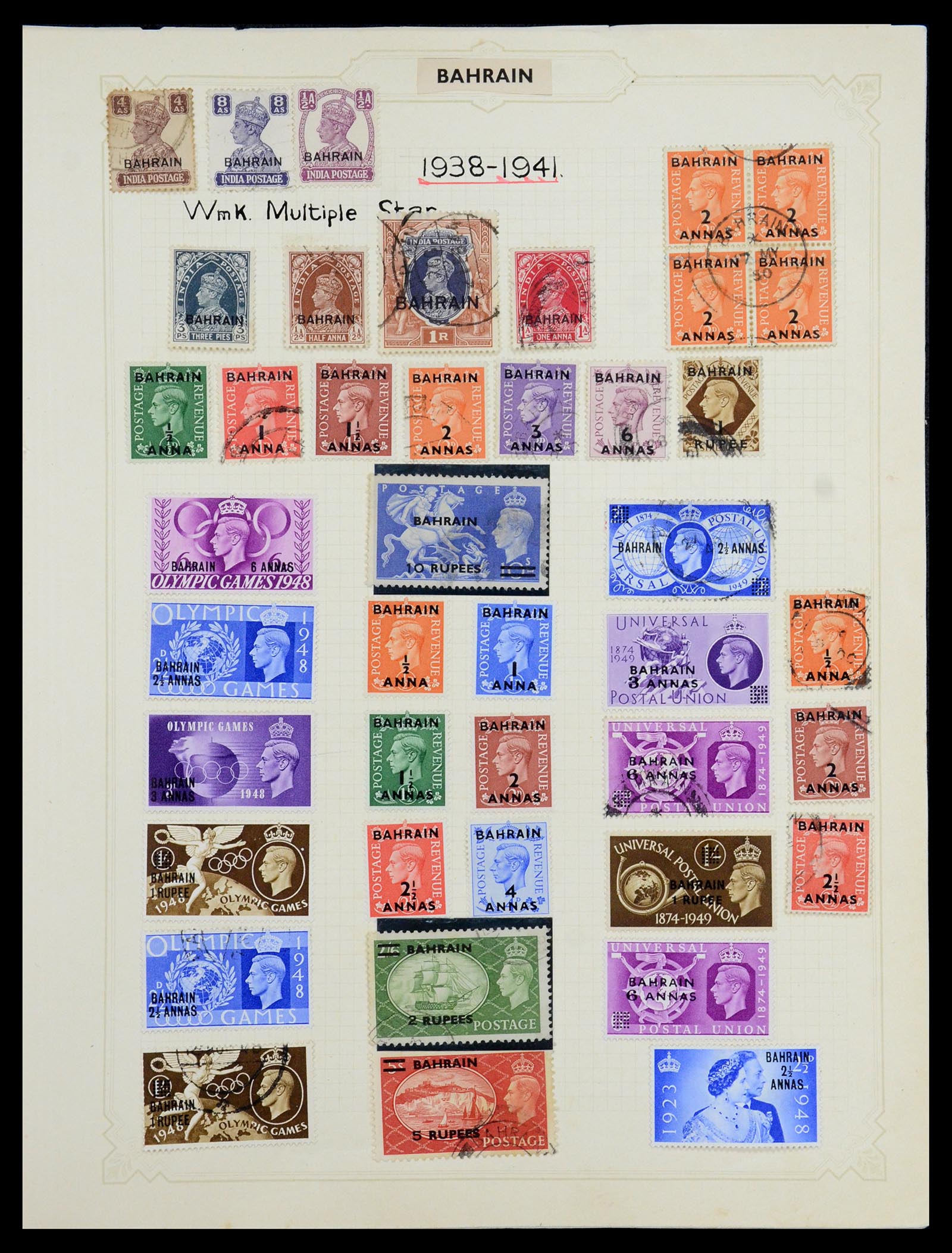 35372 020 - Postzegelverzameling 35372 Engeland en koloniën 1936-1952.