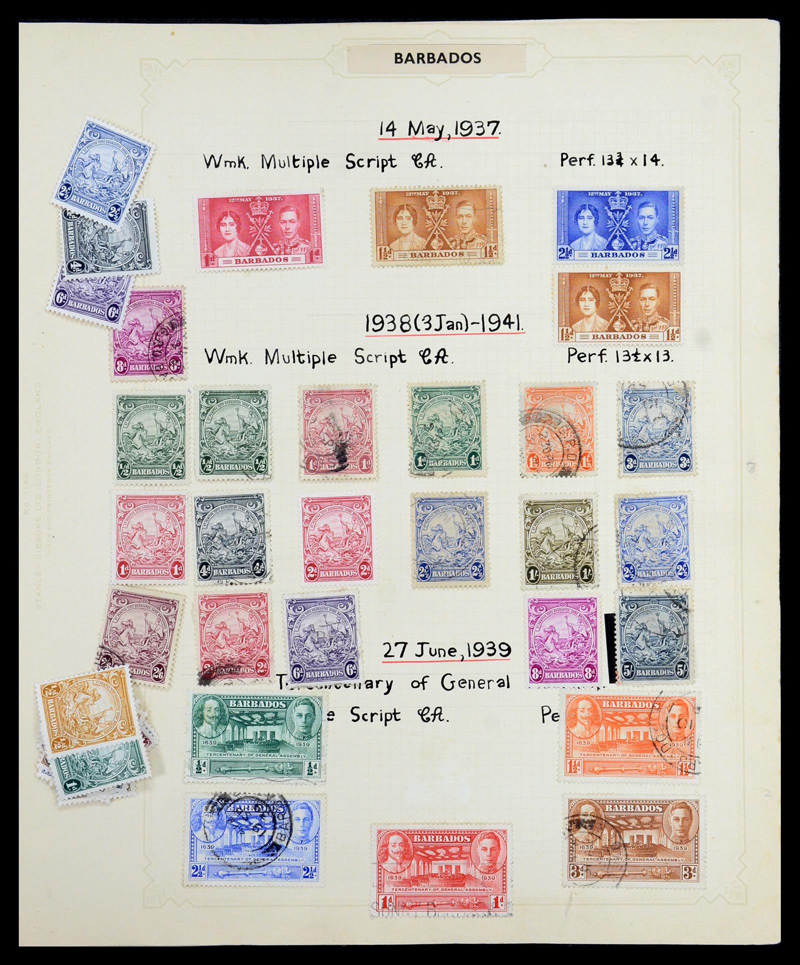 35372 022 - Postzegelverzameling 35372 Engeland en koloniën 1936-1952.