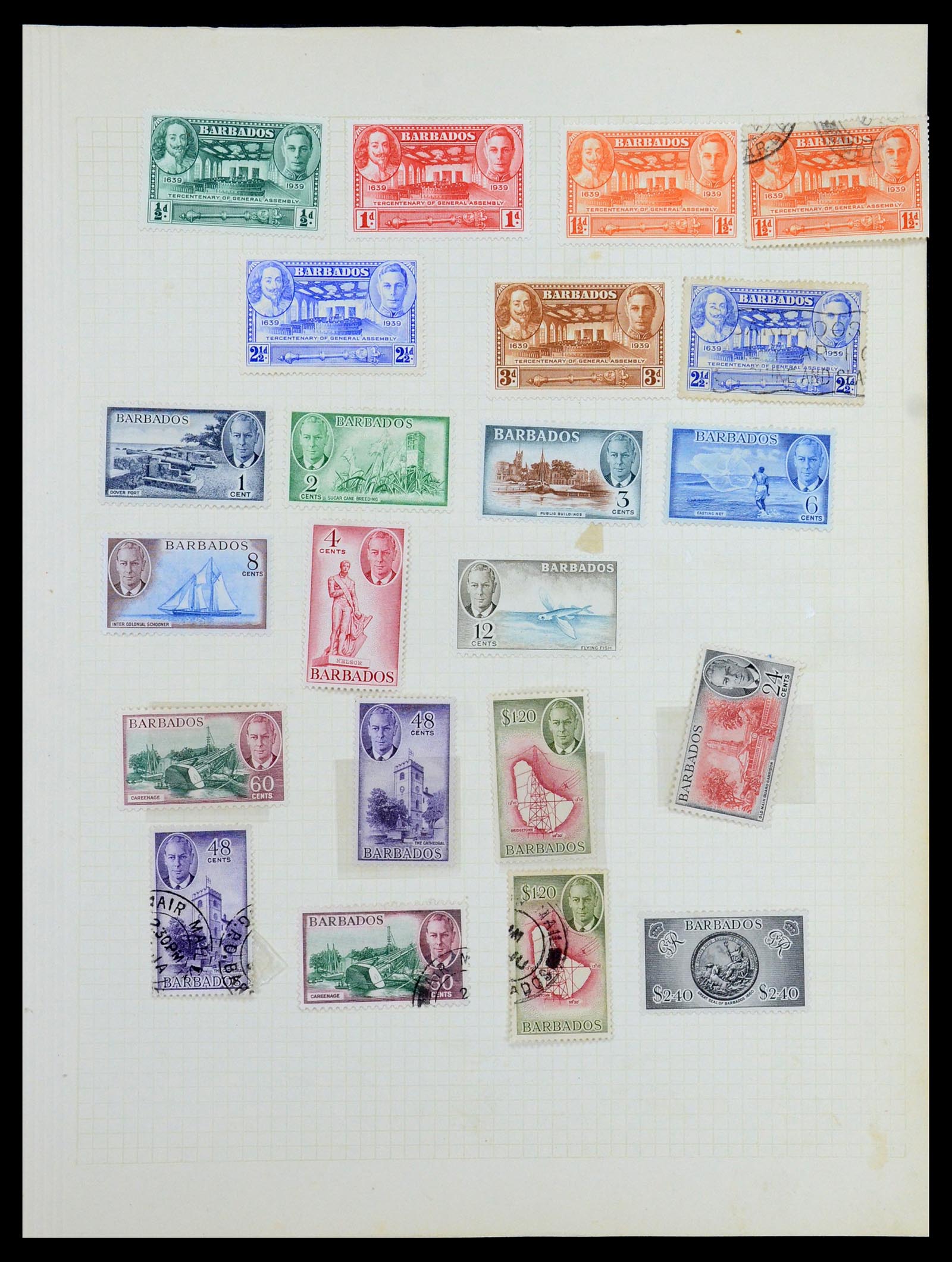 35372 025 - Postzegelverzameling 35372 Engeland en koloniën 1936-1952.