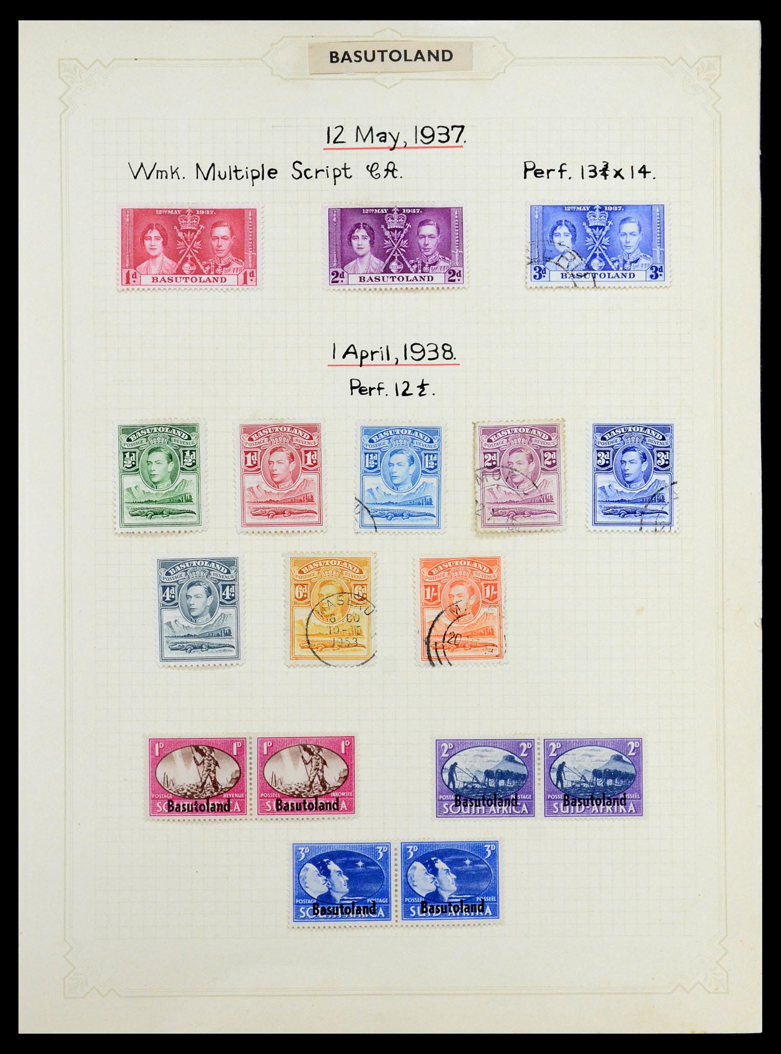 35372 026 - Postzegelverzameling 35372 Engeland en koloniën 1936-1952.