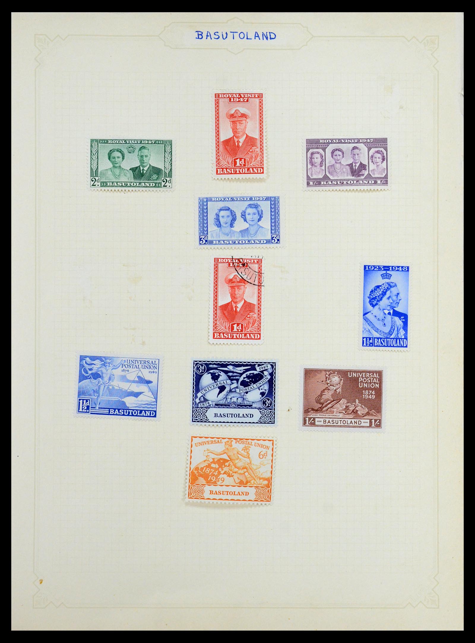 35372 027 - Postzegelverzameling 35372 Engeland en koloniën 1936-1952.