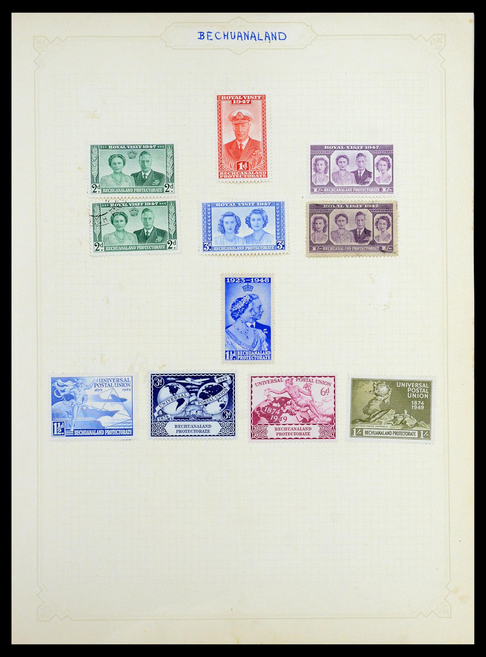 35372 029 - Postzegelverzameling 35372 Engeland en koloniën 1936-1952.