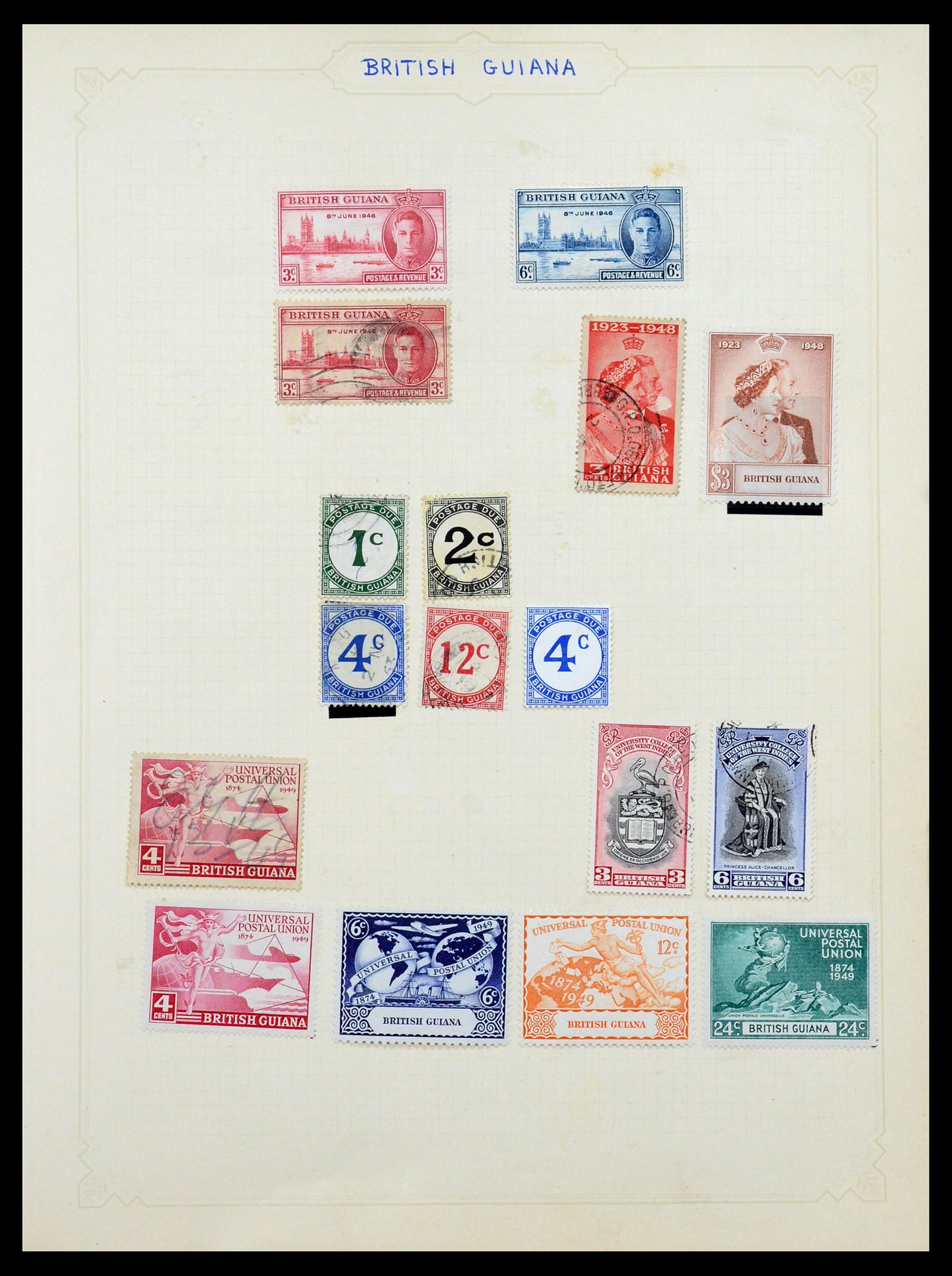 35372 033 - Postzegelverzameling 35372 Engeland en koloniën 1936-1952.