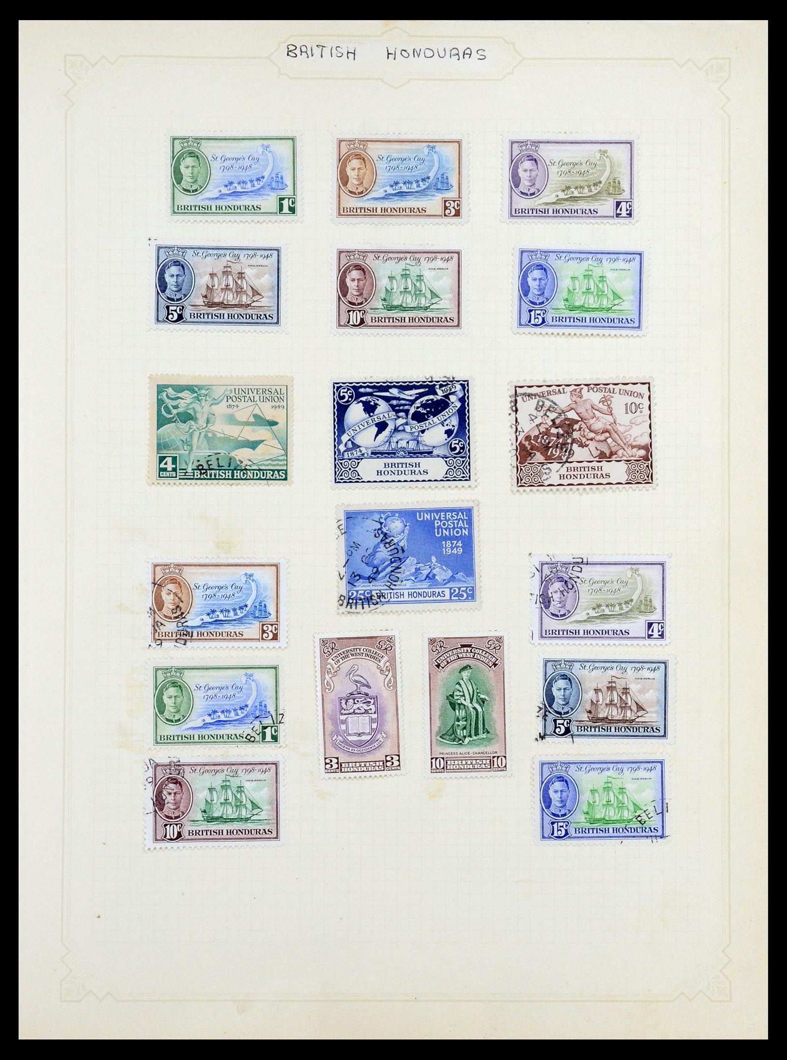 35372 035 - Postzegelverzameling 35372 Engeland en koloniën 1936-1952.