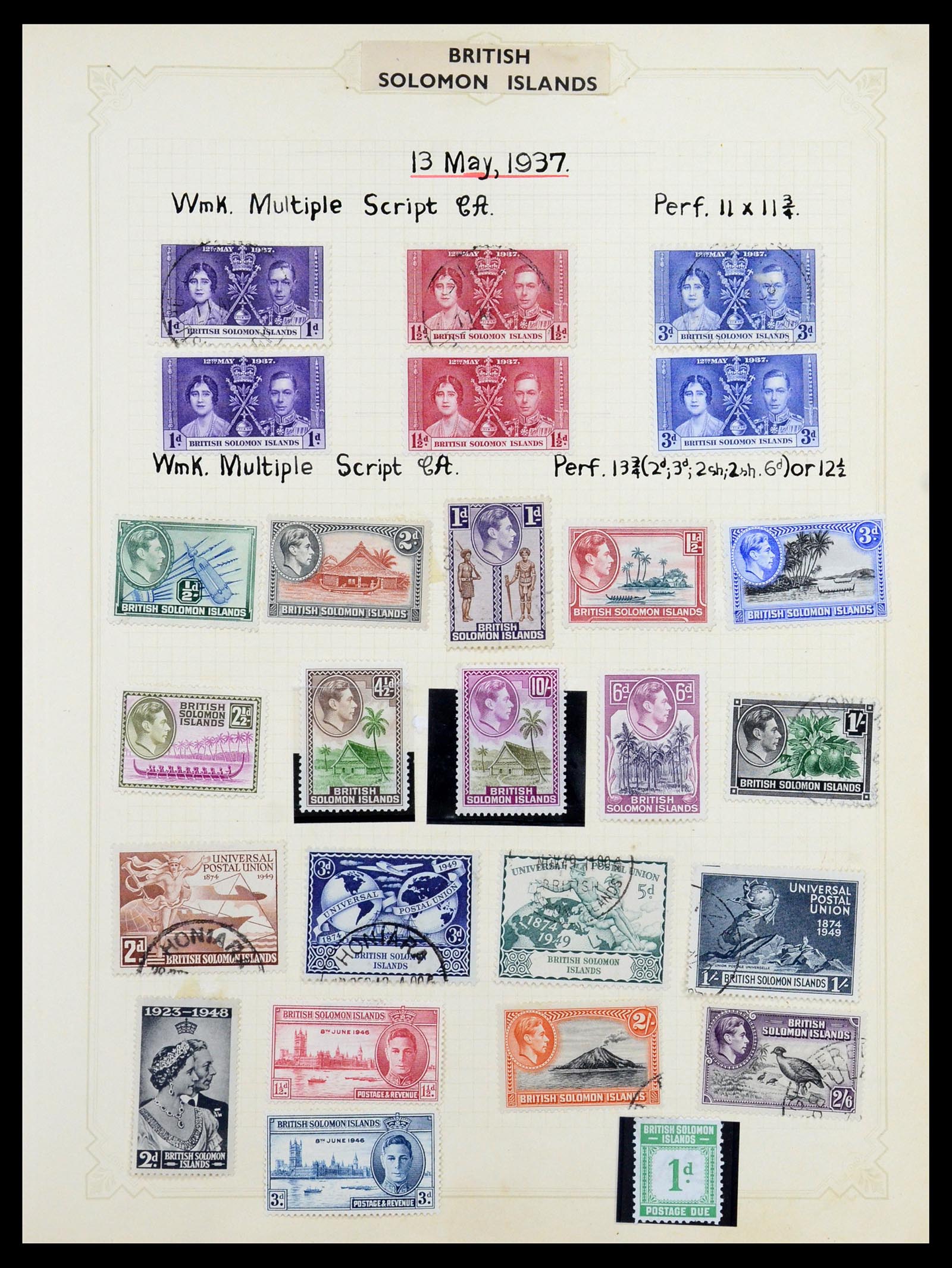 35372 036 - Postzegelverzameling 35372 Engeland en koloniën 1936-1952.