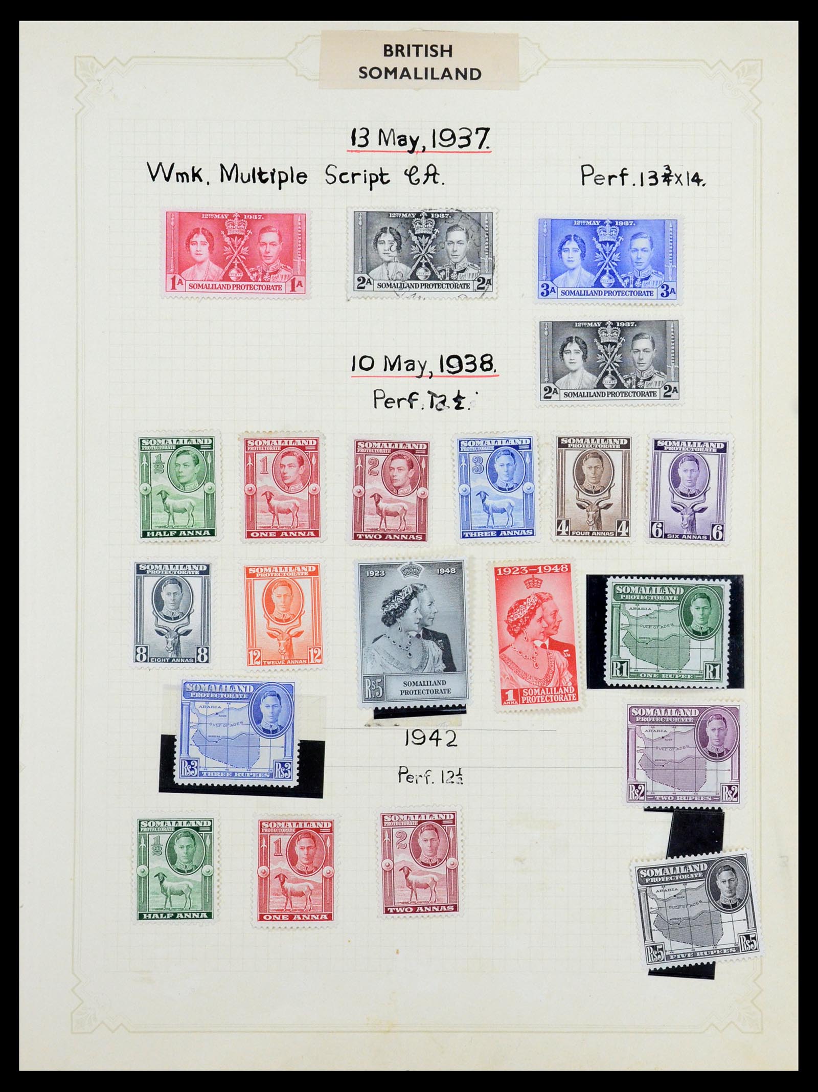 35372 037 - Postzegelverzameling 35372 Engeland en koloniën 1936-1952.