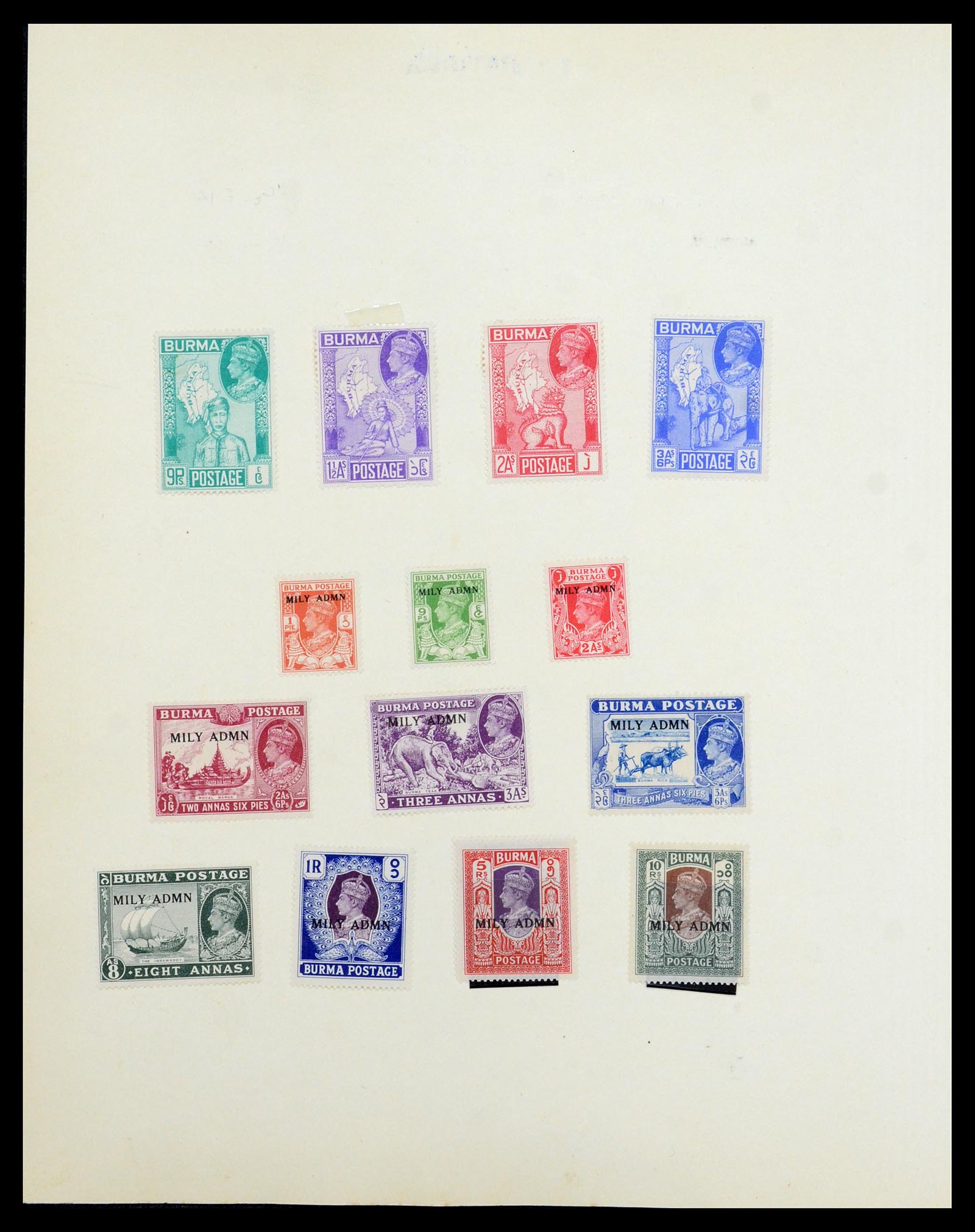 35372 040 - Postzegelverzameling 35372 Engeland en koloniën 1936-1952.