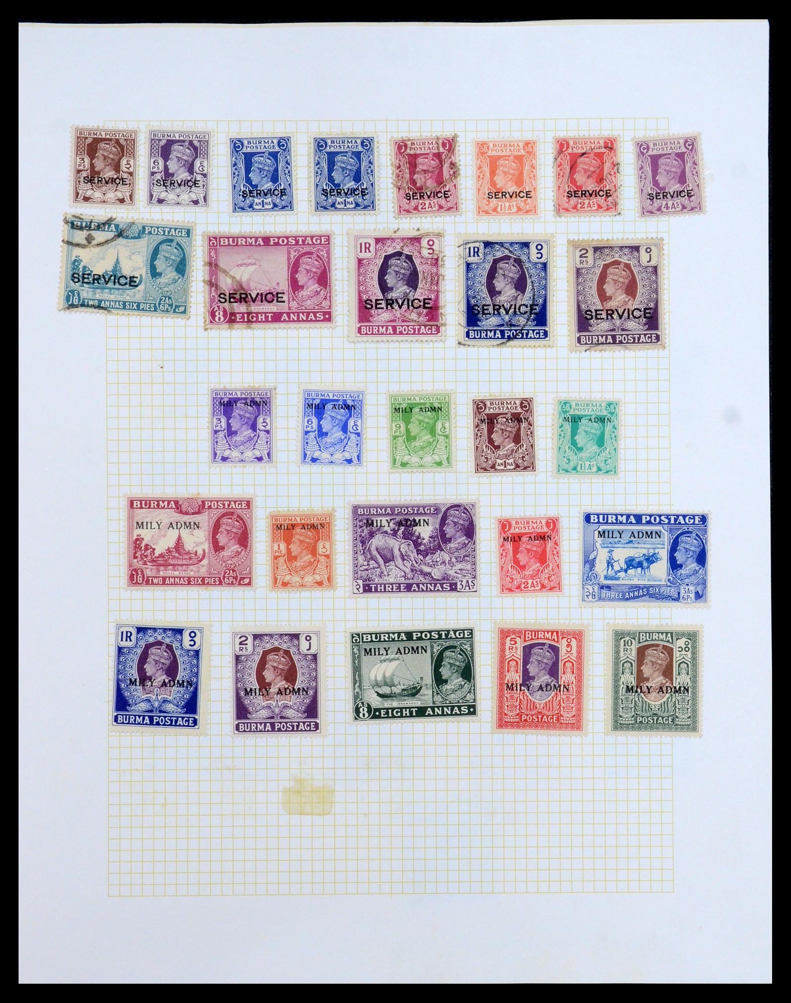 35372 043 - Postzegelverzameling 35372 Engeland en koloniën 1936-1952.
