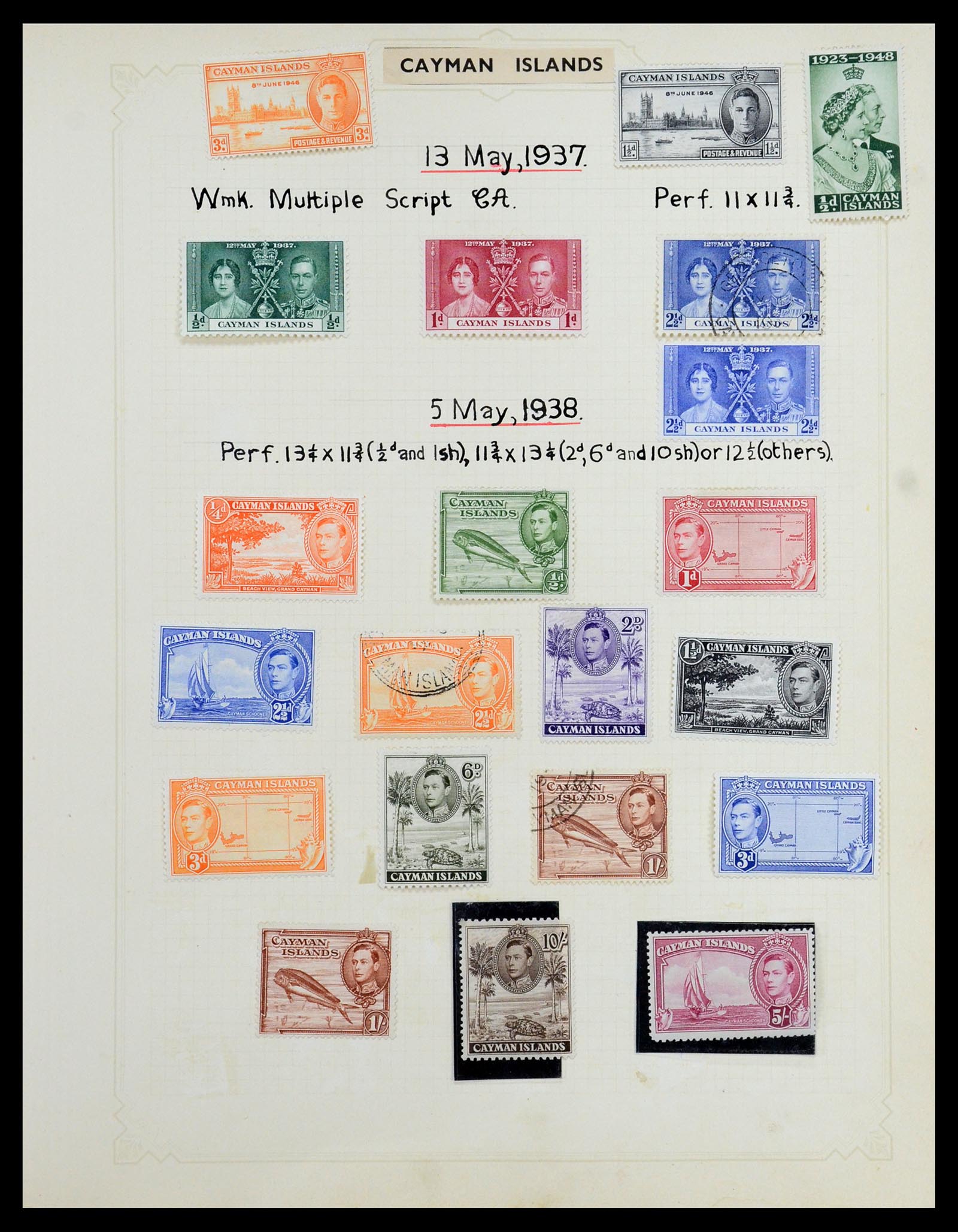 35372 049 - Postzegelverzameling 35372 Engeland en koloniën 1936-1952.
