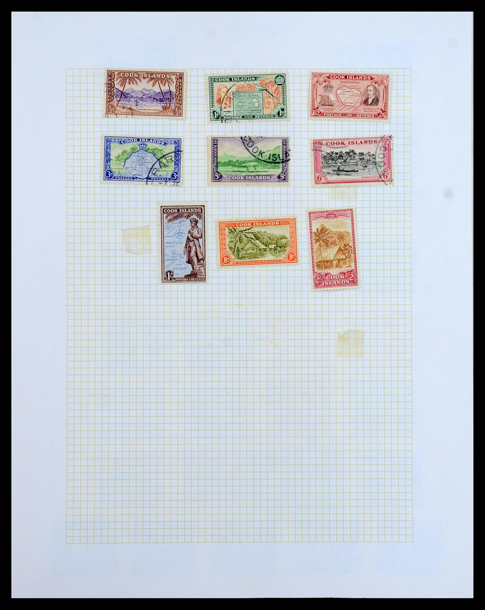 35372 055 - Postzegelverzameling 35372 Engeland en koloniën 1936-1952.