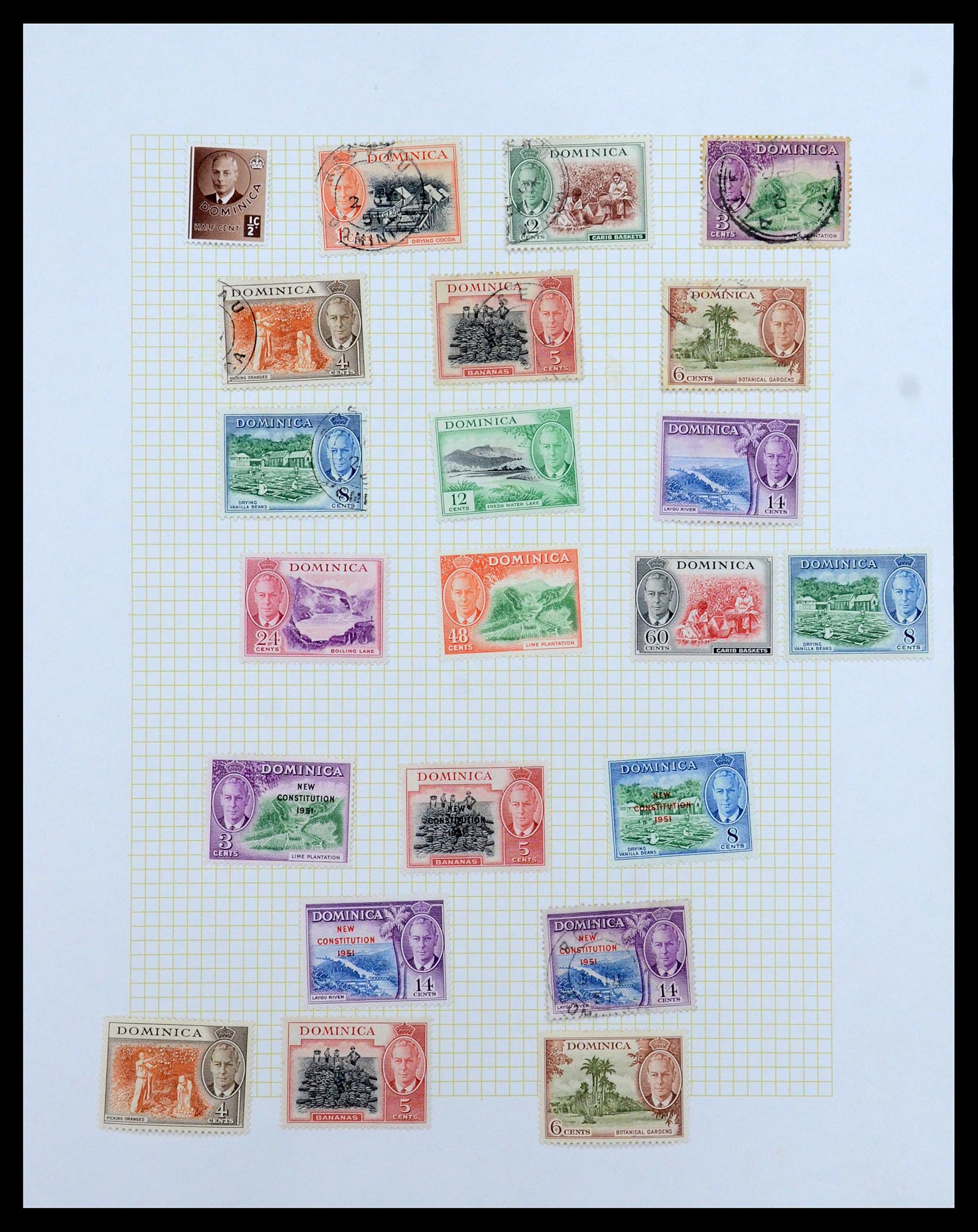 35372 059 - Postzegelverzameling 35372 Engeland en koloniën 1936-1952.