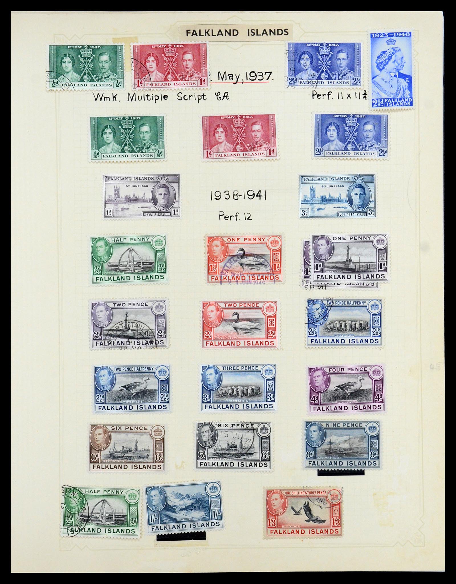 35372 067 - Stamp Collection 35372 Great Britain and colonies 1936-1952.