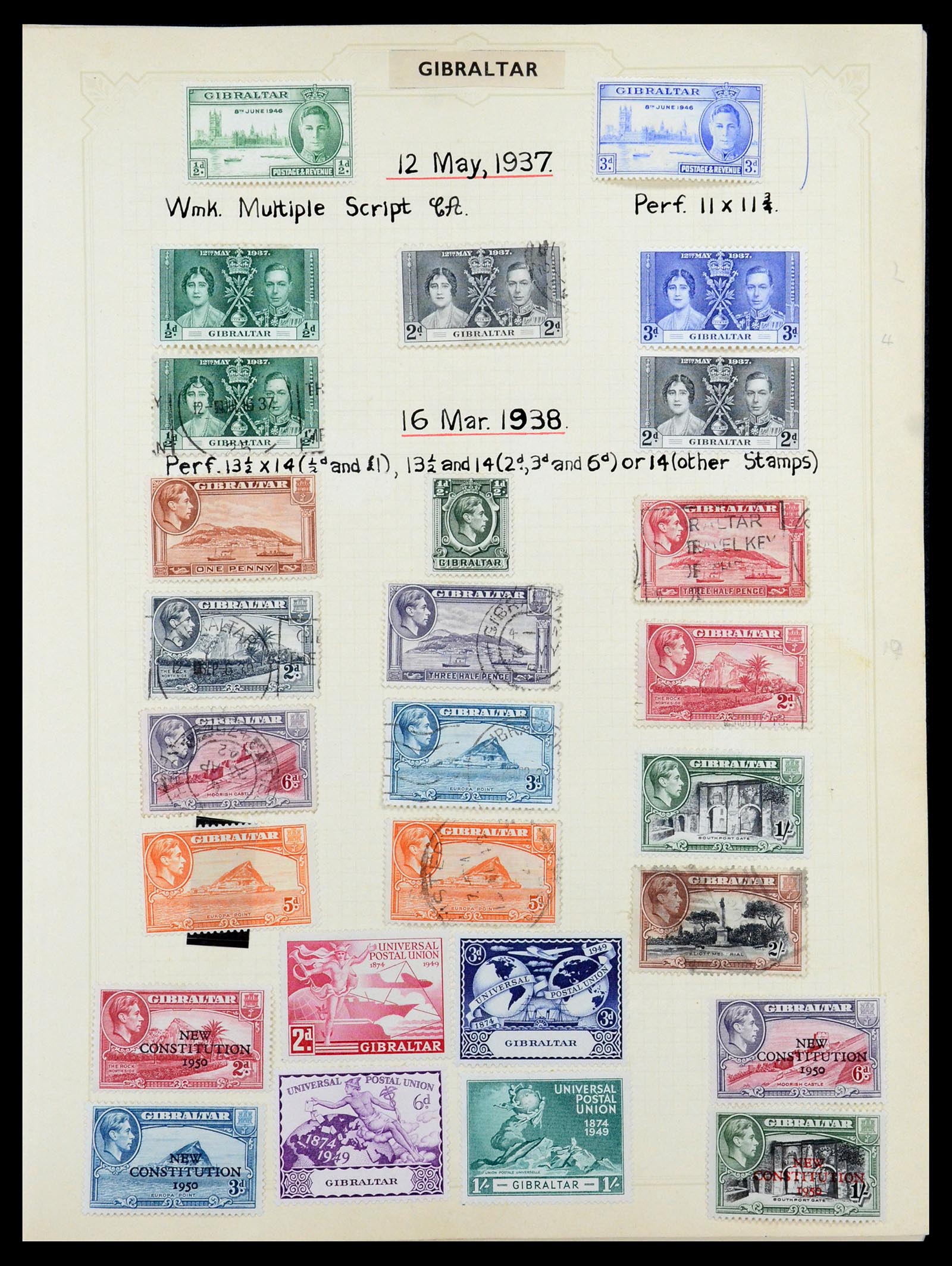 35372 076 - Stamp Collection 35372 Great Britain and colonies 1936-1952.