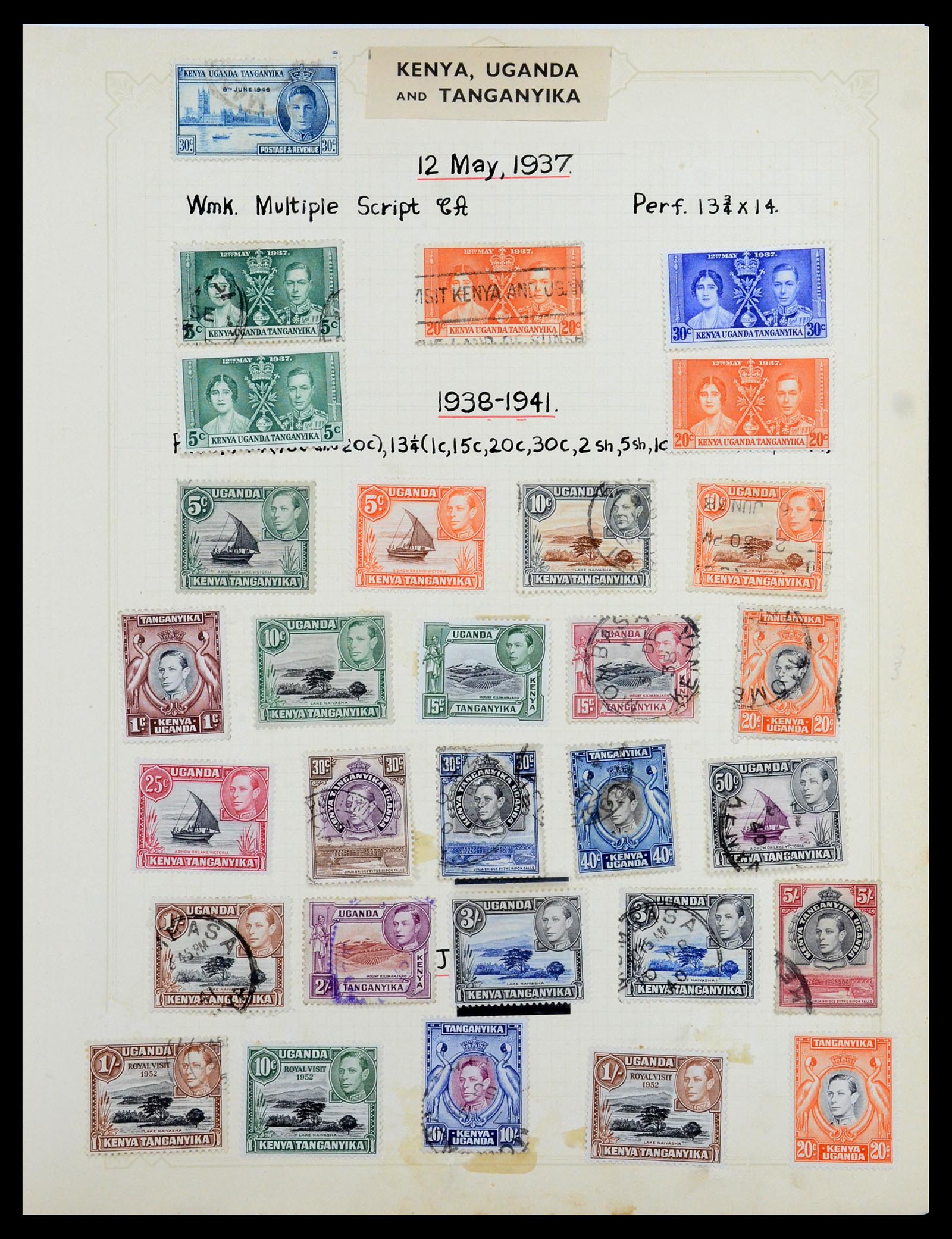 35372 097 - Stamp Collection 35372 Great Britain and colonies 1936-1952.