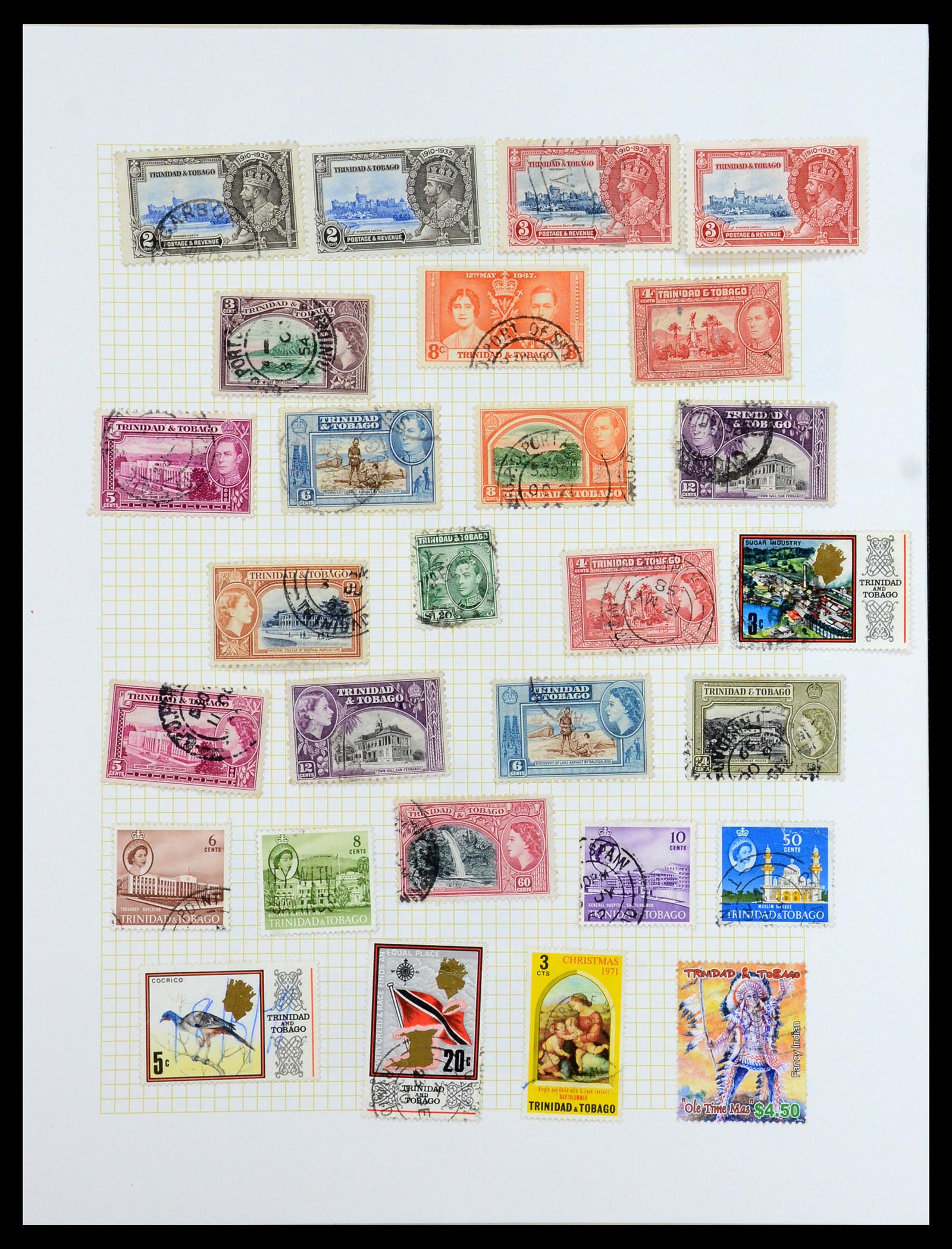 35372 202 - Postzegelverzameling 35372 Engeland en koloniën 1936-1952.