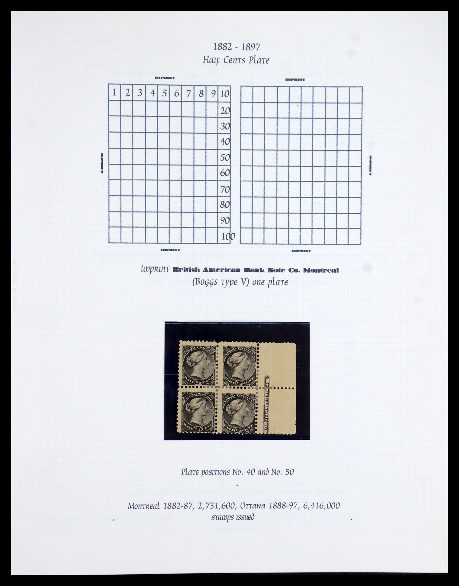 35375 002 - Stamp Collection 35375 Canada Queen heads 1868-1893.