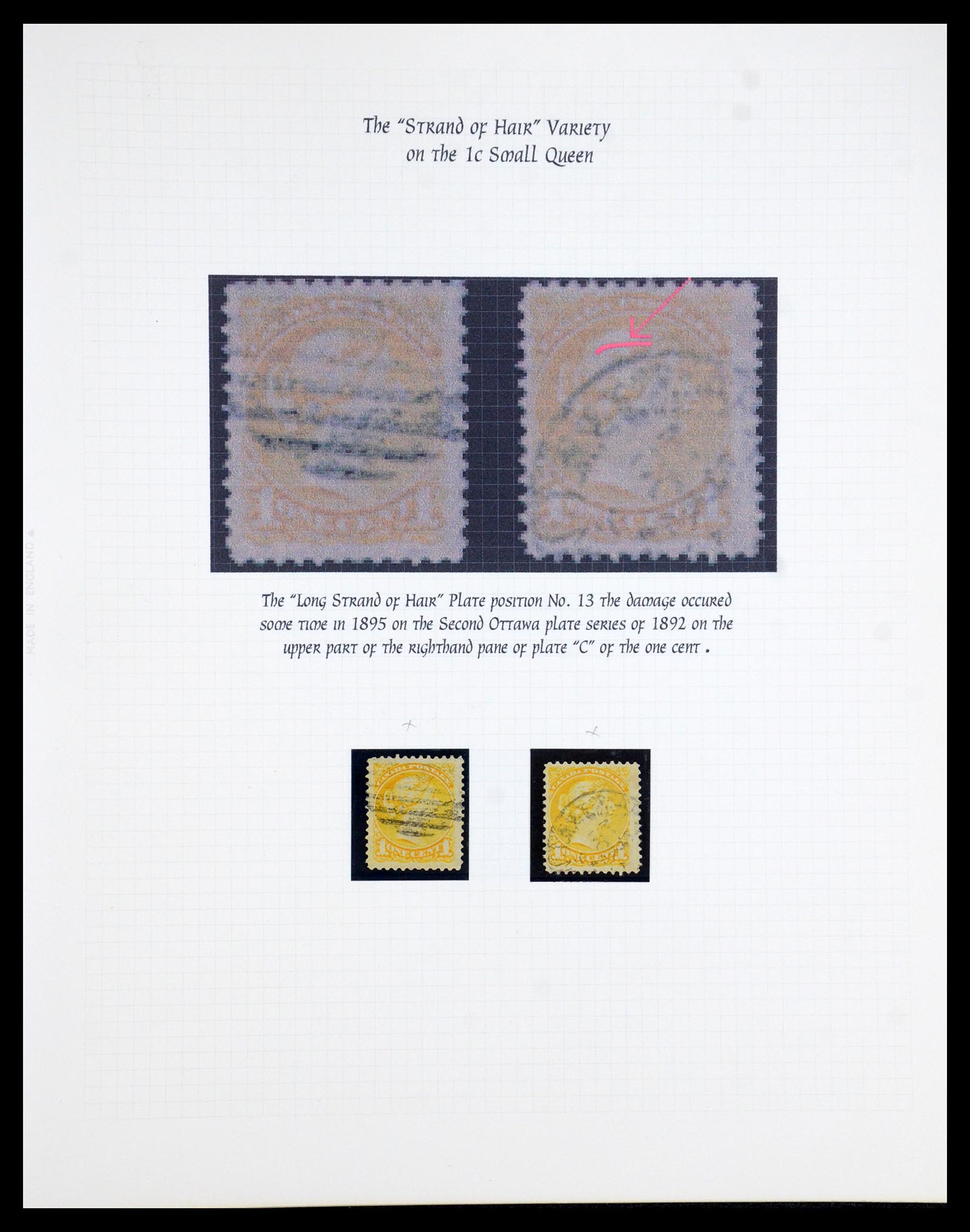 35375 005 - Postzegelverzameling 35375 Canada koninginnekopjes 1868-1893.