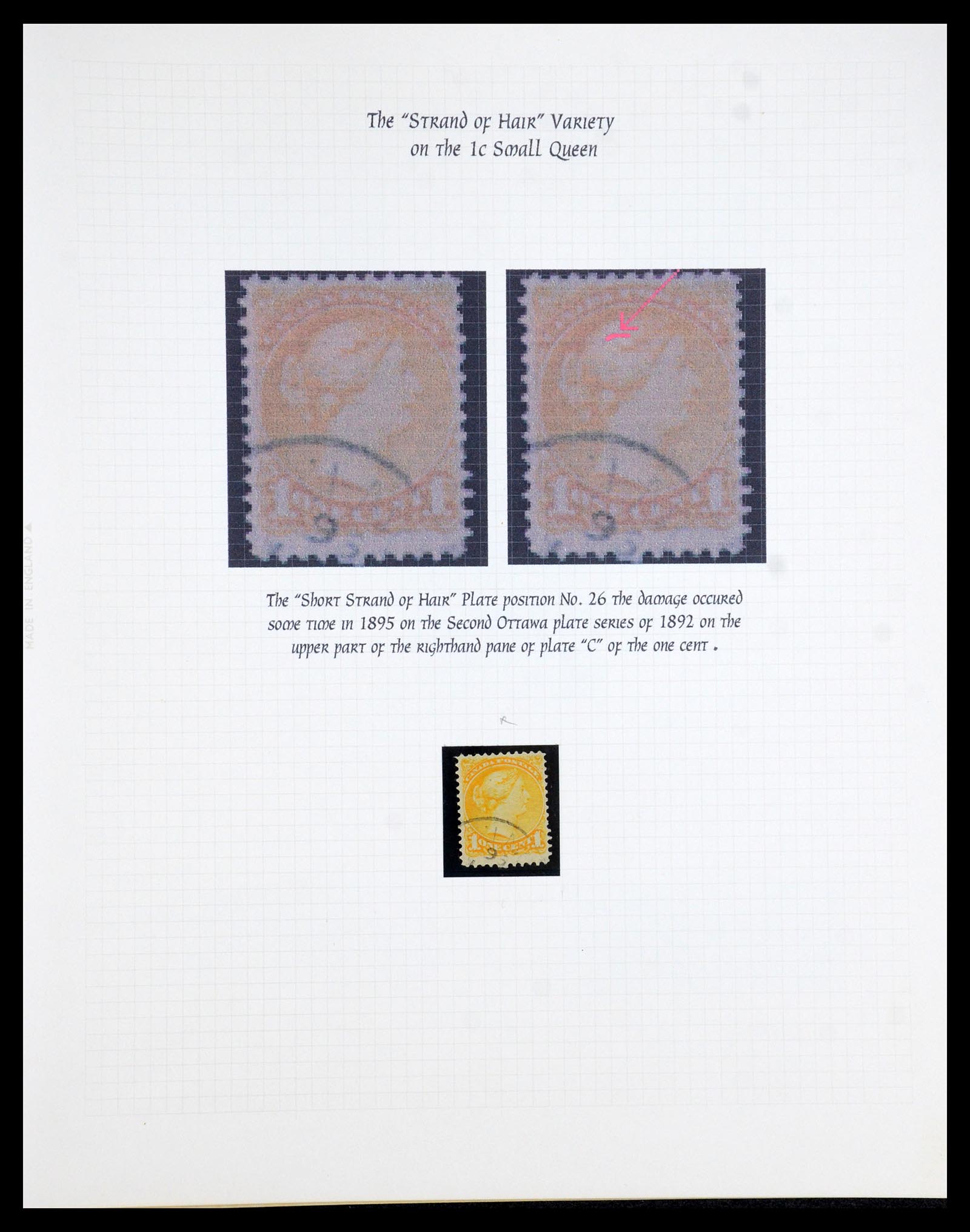 35375 006 - Postzegelverzameling 35375 Canada koninginnekopjes 1868-1893.
