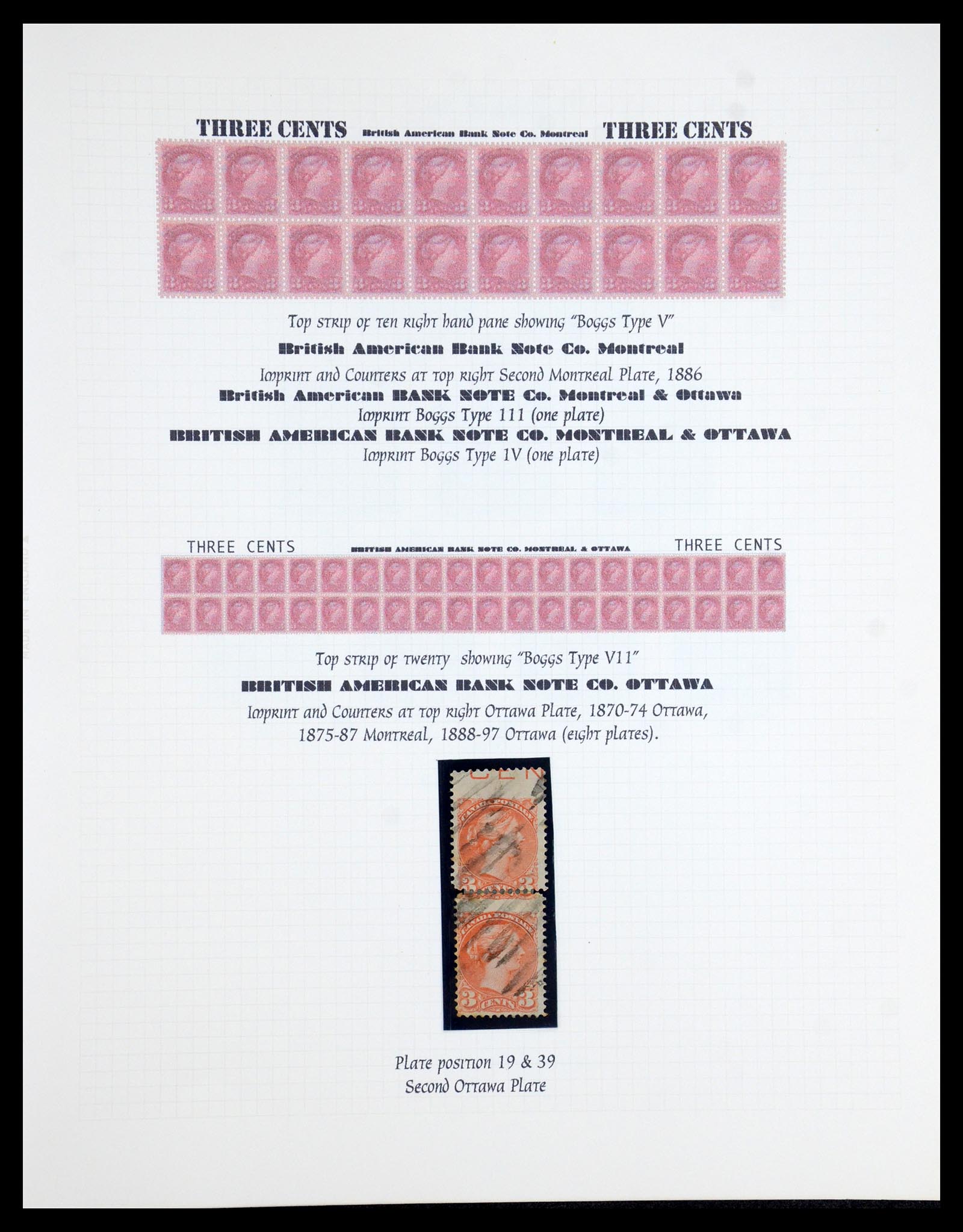 35375 012 - Postzegelverzameling 35375 Canada koninginnekopjes 1868-1893.